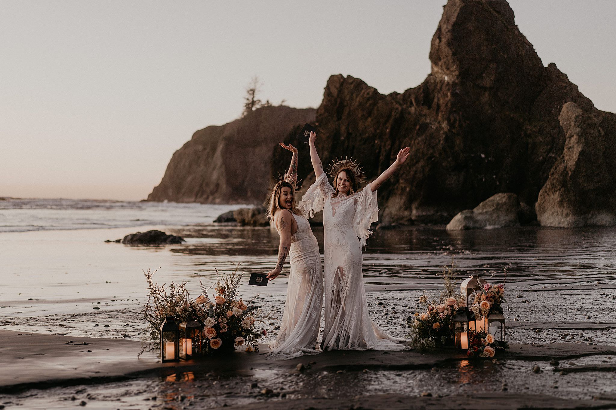 Olympic National Park elopement at Ruby Beach