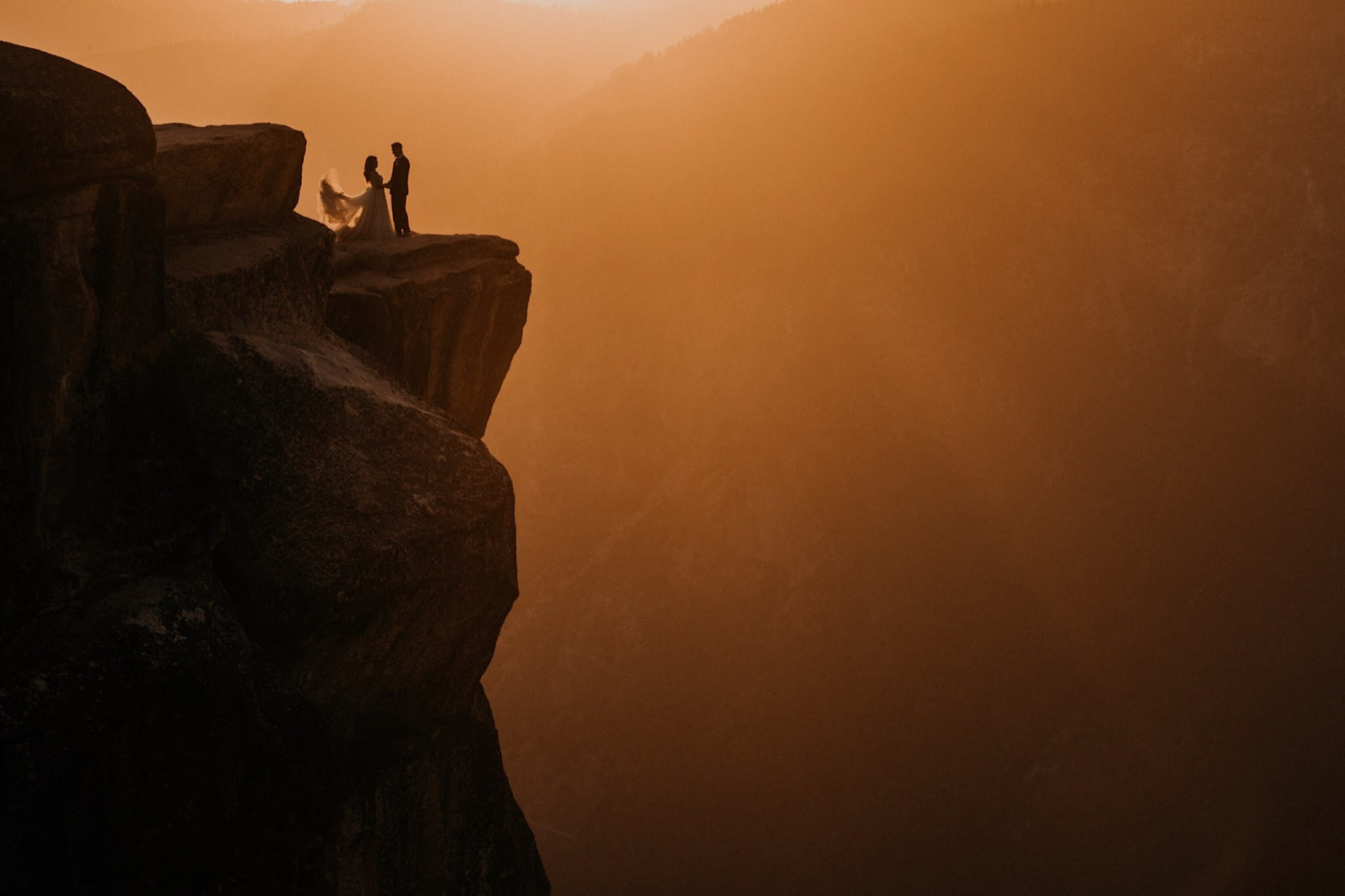 Taft Point elopement at Yosemite National Park
