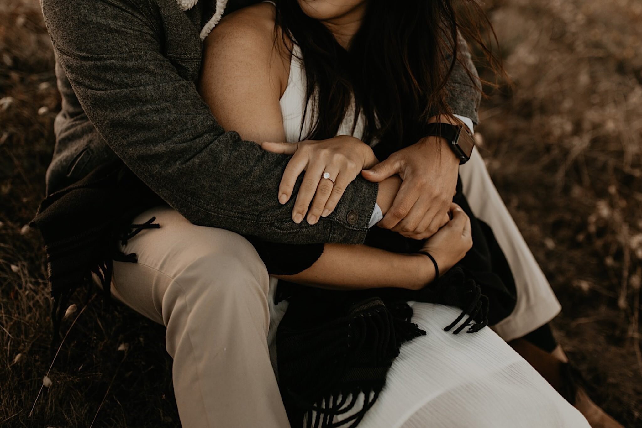 Romantic point Reyes engagement photos at the lighthouse