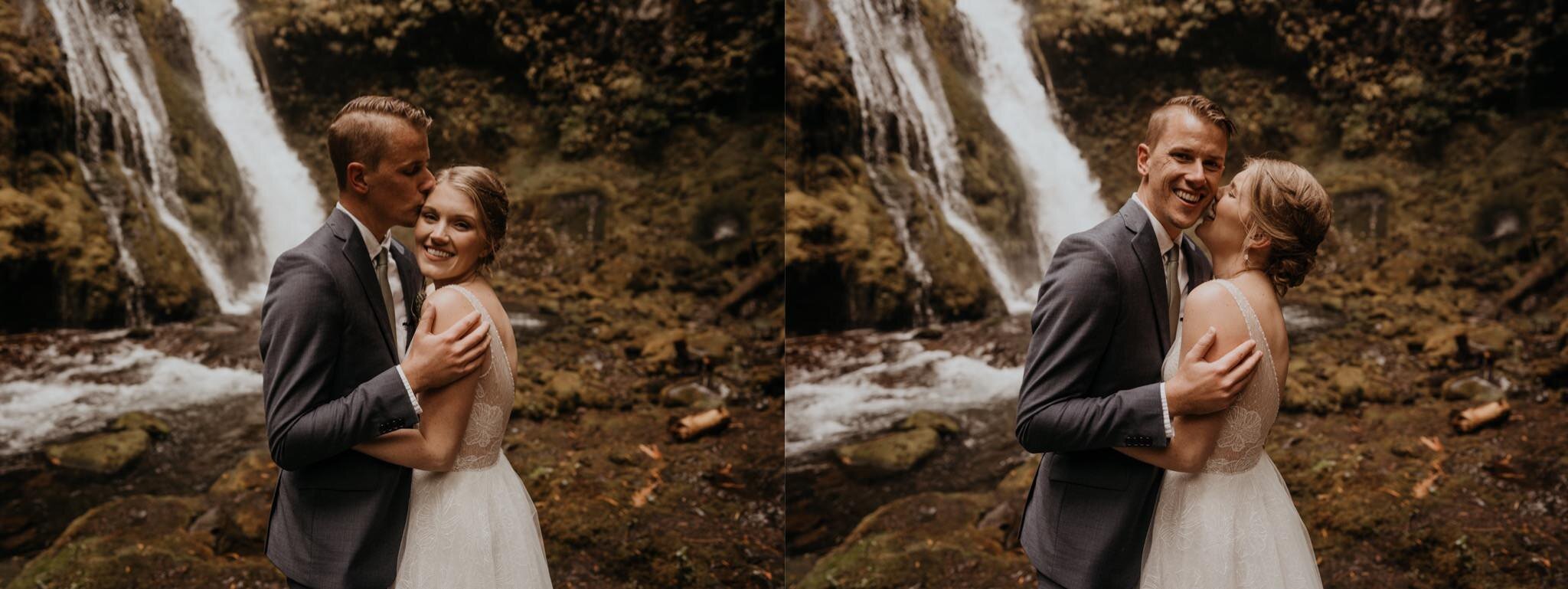 Washington Waterfall and Mountain Elopement Photographer