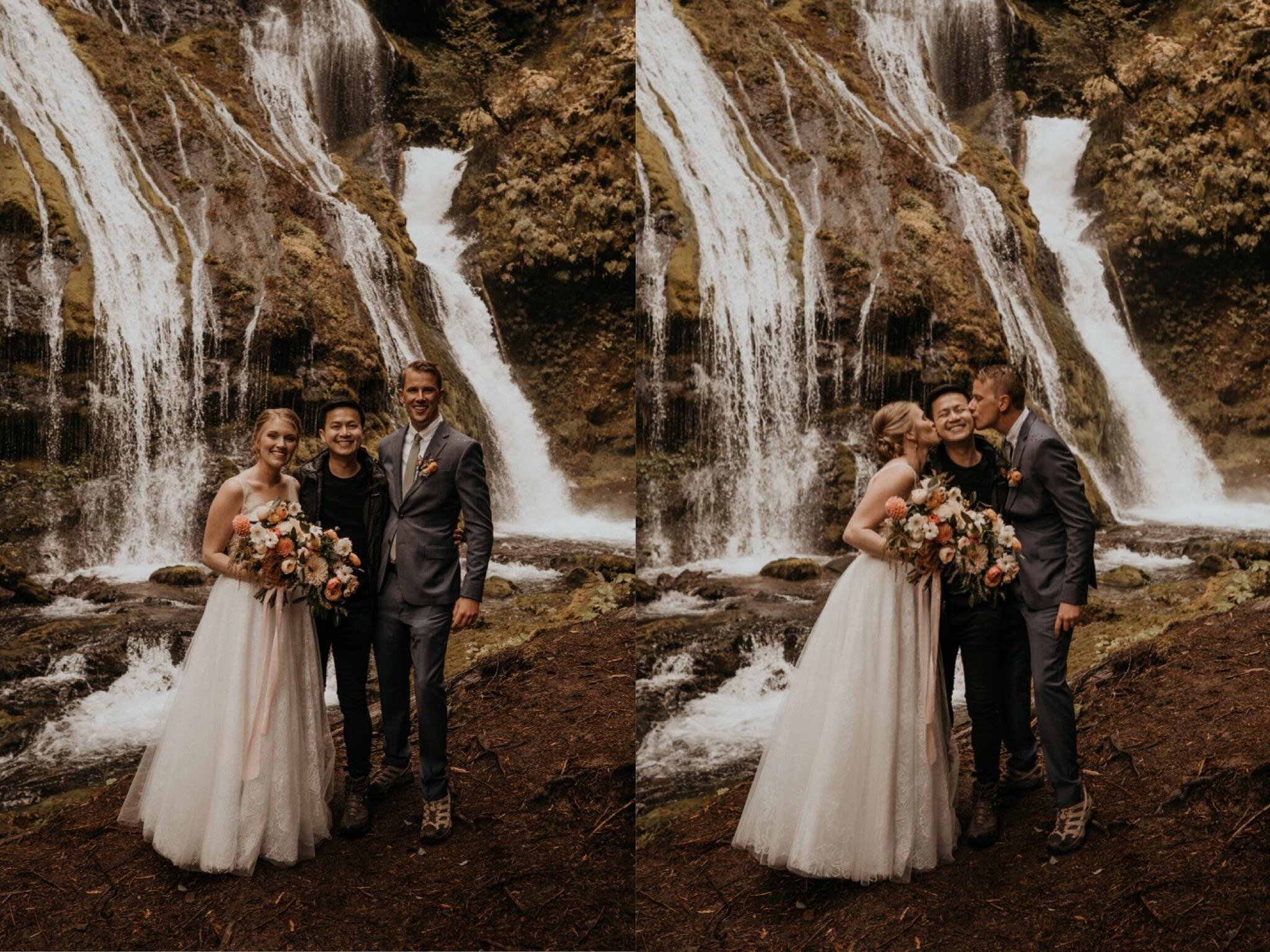 Washington Waterfall and Mountain Elopement Photographer