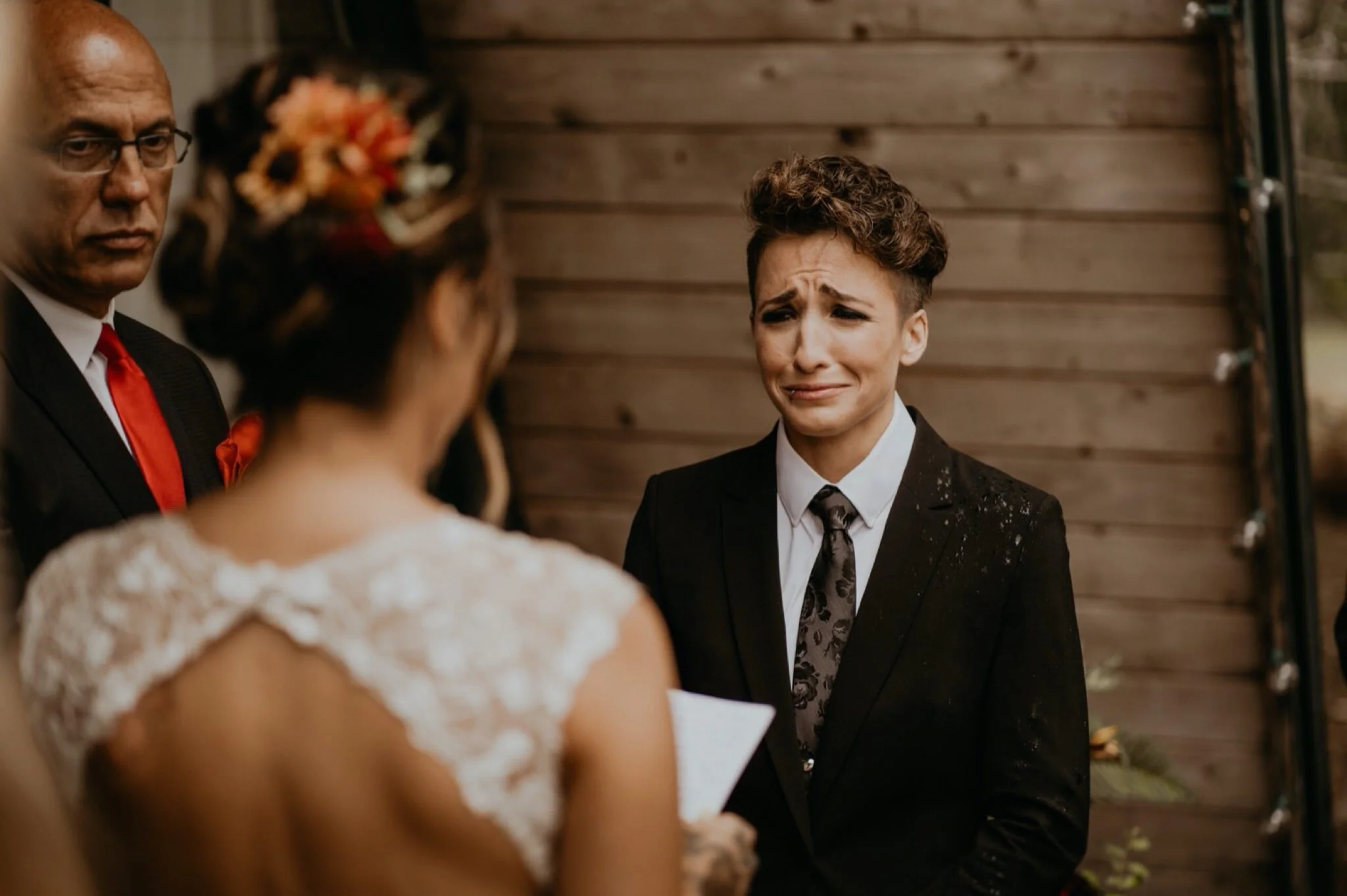 PNW A-frame Cabin Cozy River Intimate Wedding and Elopement at Mount Rainier National Park