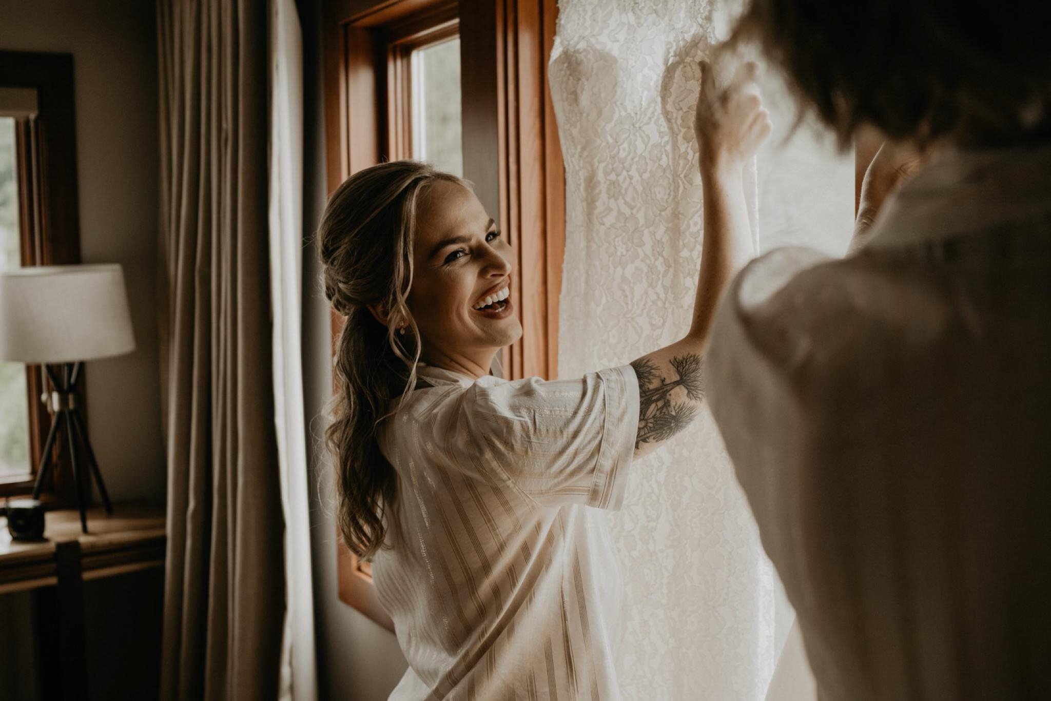 Snoqualmie Falls Wedding At Salish Lodge Same Sex Lesbian Brides Elopement