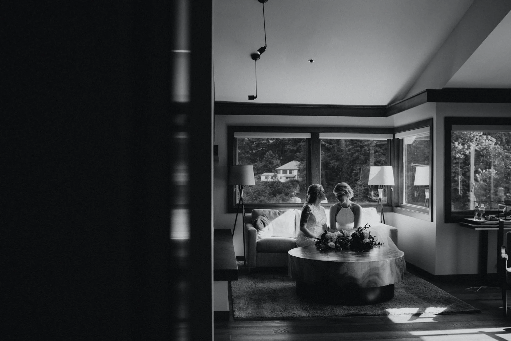 Snoqualmie Falls Wedding At Salish Lodge Same Sex Lesbian Brides Elopement