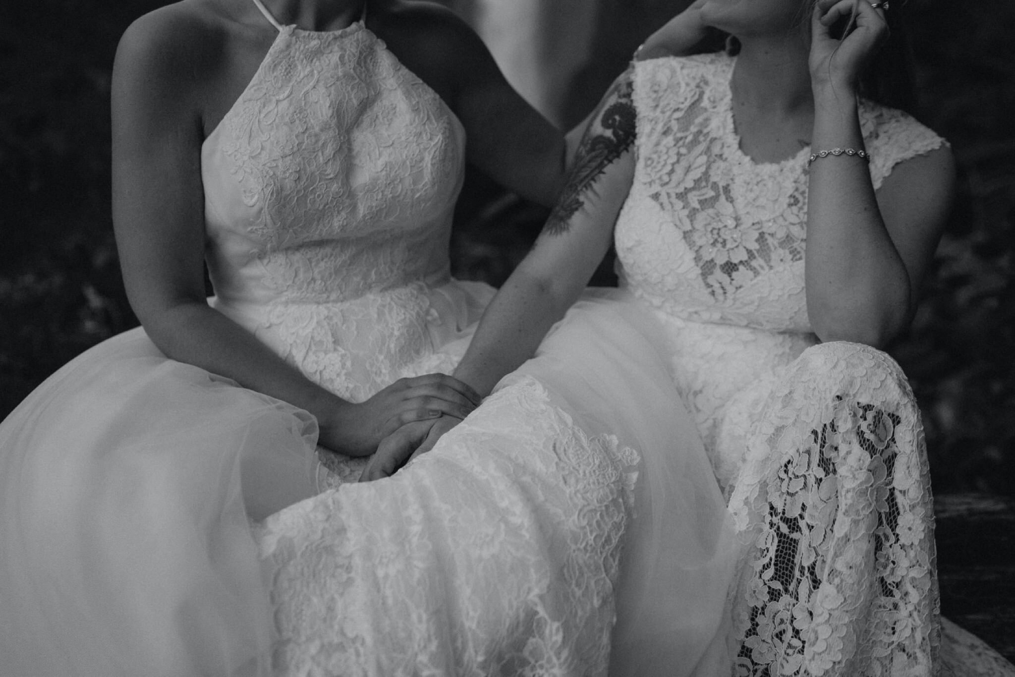 Snoqualmie Falls Wedding At Salish Lodge Same Sex Lesbian Brides Elopement