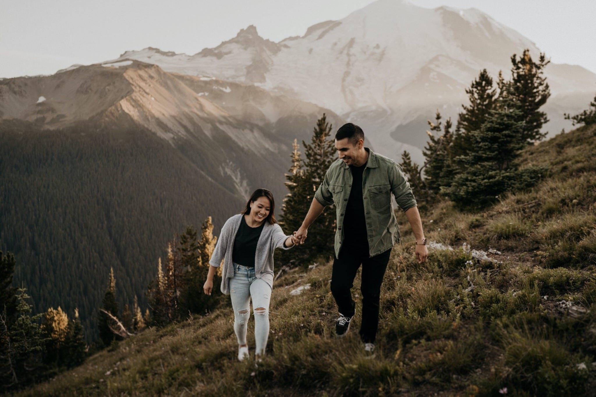 Mount Rainier Engagement Photos