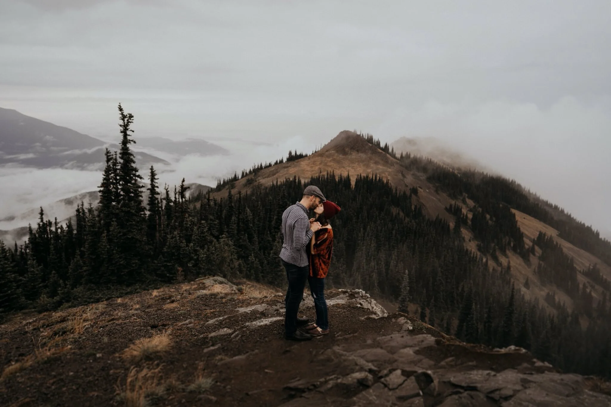 Olympic National Park Hurricane Ridge Engagement Photos