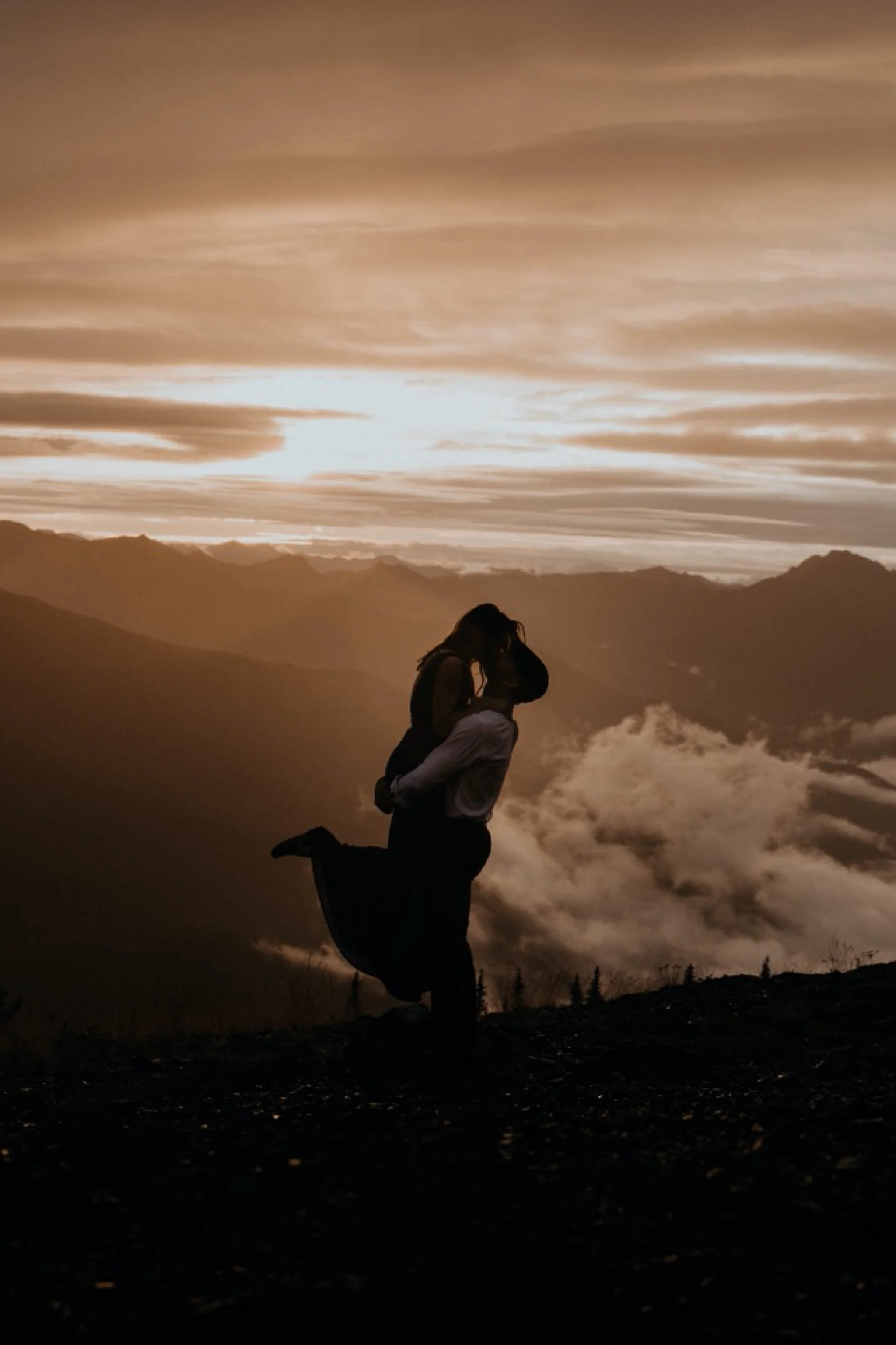 Olympic National Park Hurricane Ridge Engagement Photos