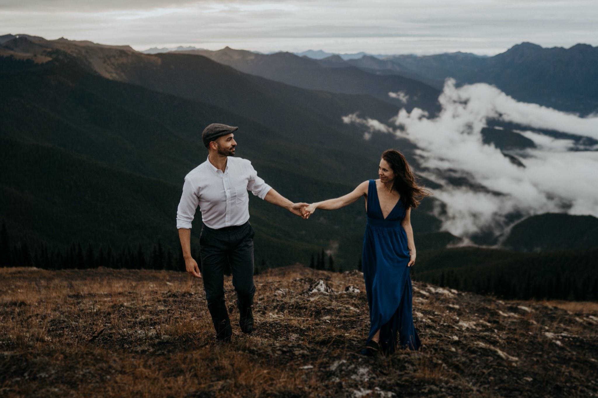 Olympic National Park Hurricane Ridge Engagement Photos