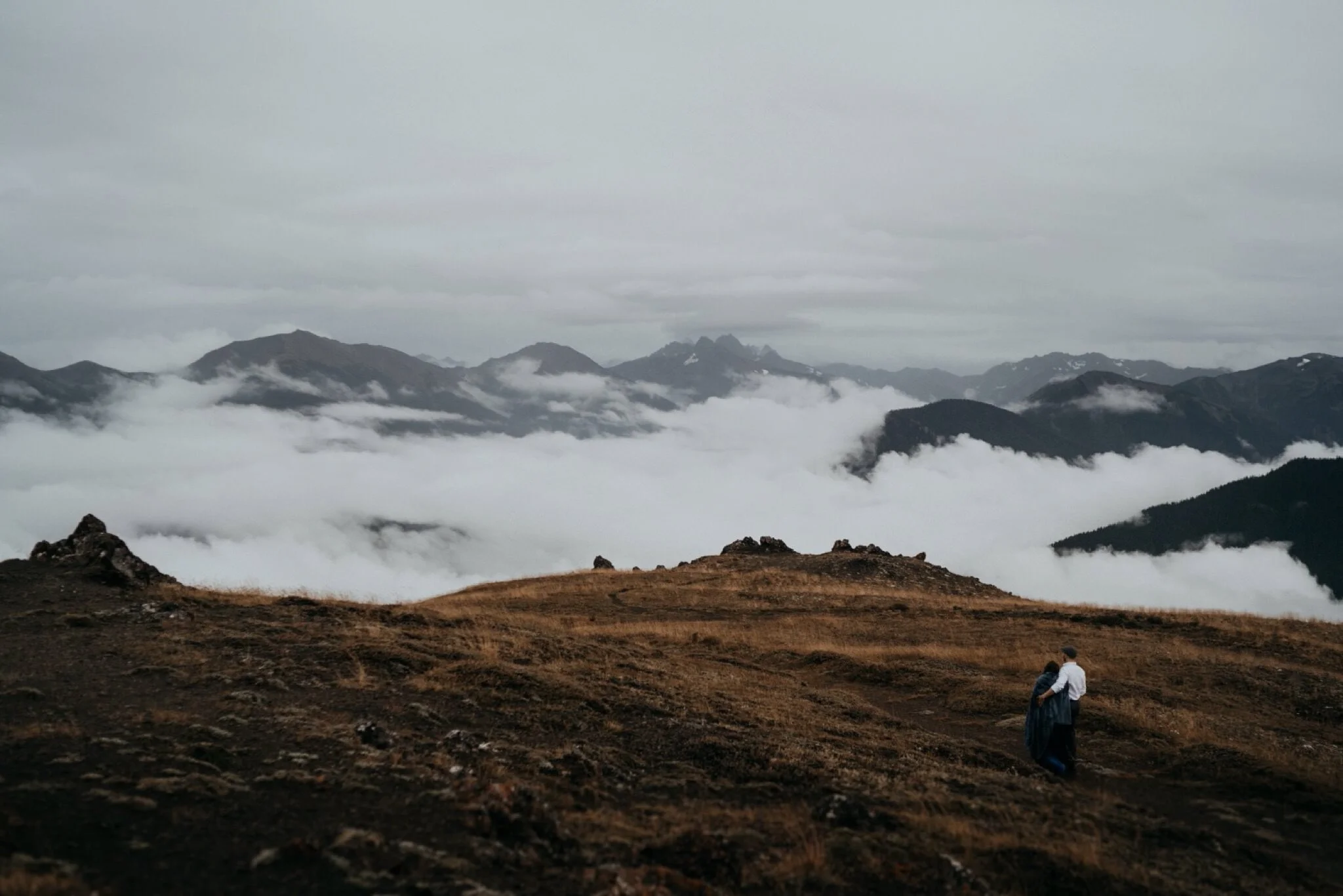 Olympic National Park Hurricane Ridge Engagement Photos