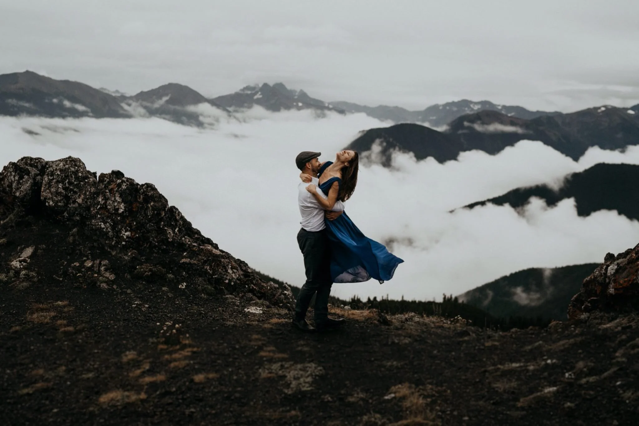 Olympic National Park Hurricane Ridge Engagement Photos