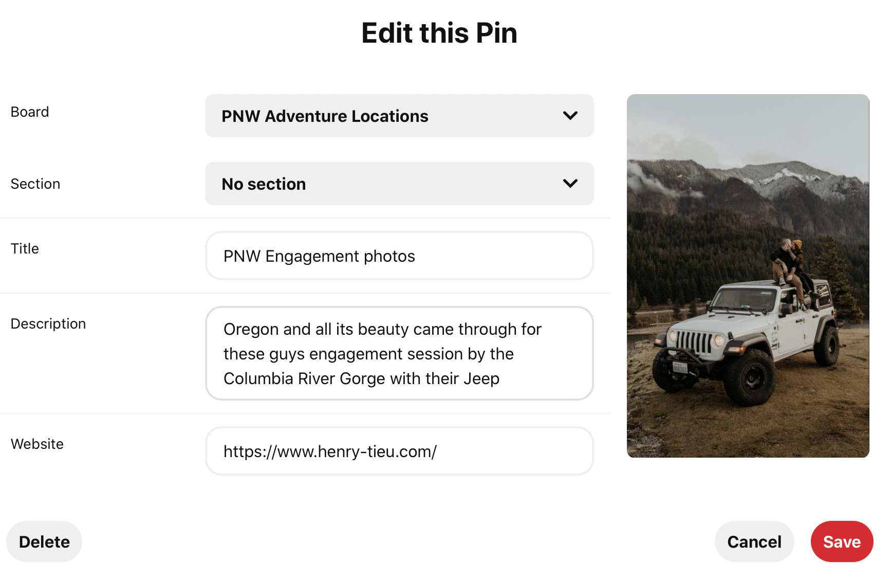 rich pins for pinterest tips