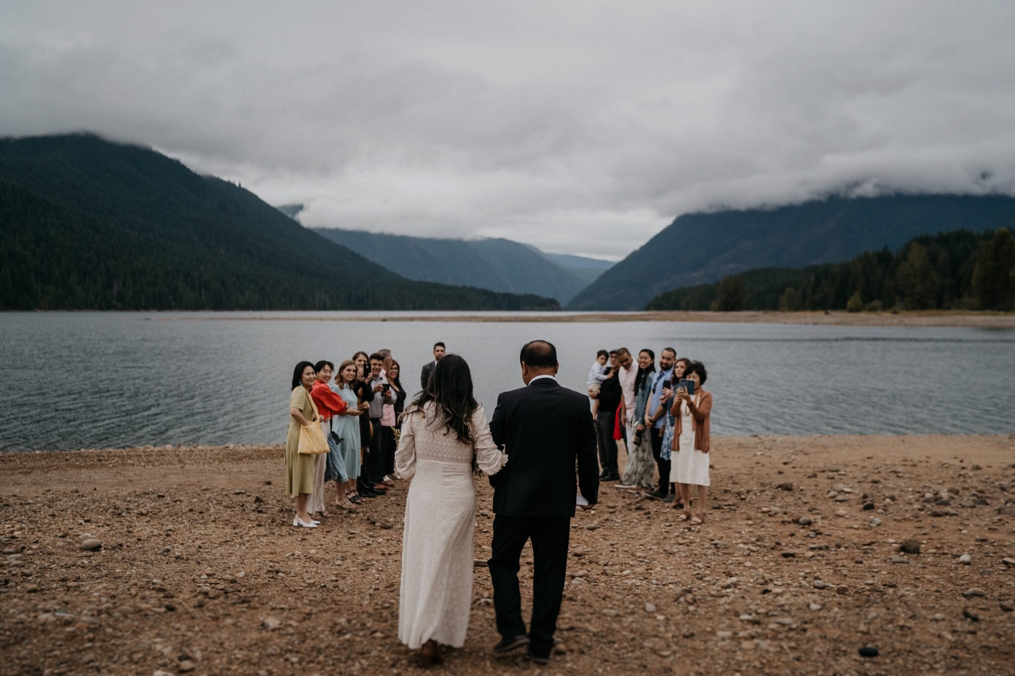 Boho Olympic National Park Elopement at Lake Cushman Seattle Washington