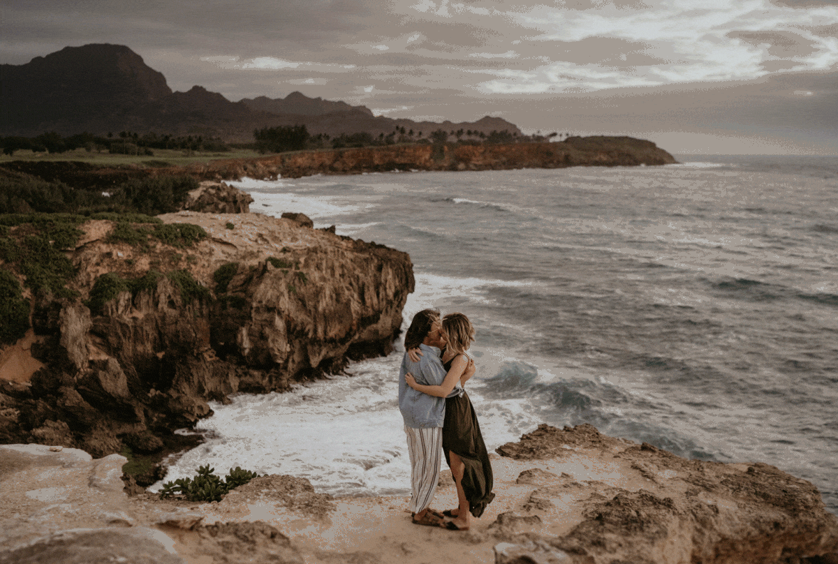 Kauai engagement photo