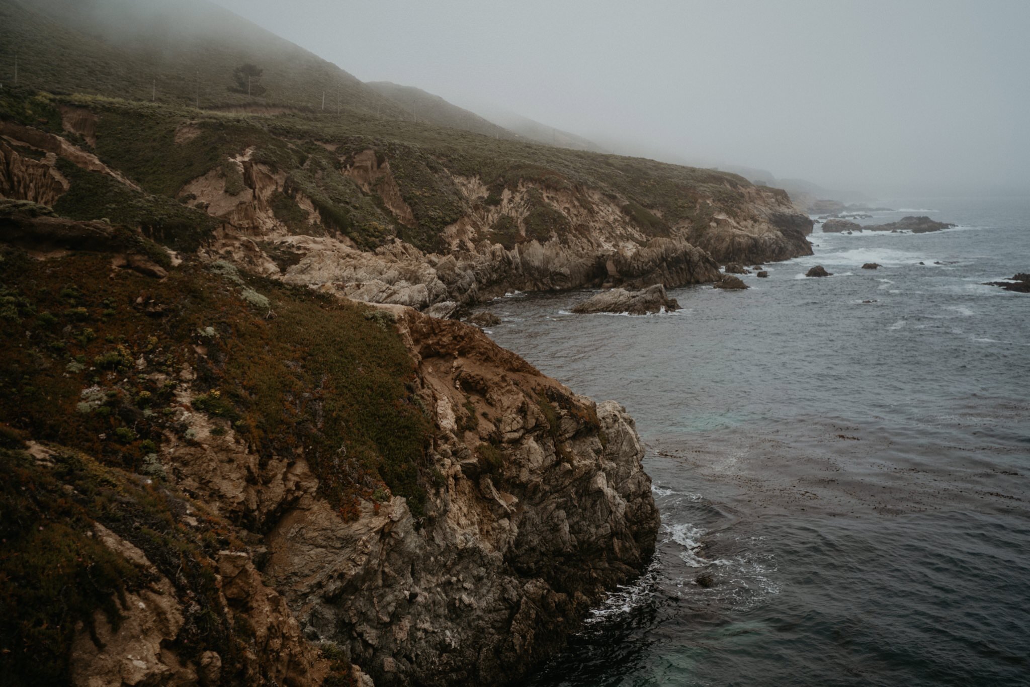 Moody and Foggy Big Sur Engagement Session