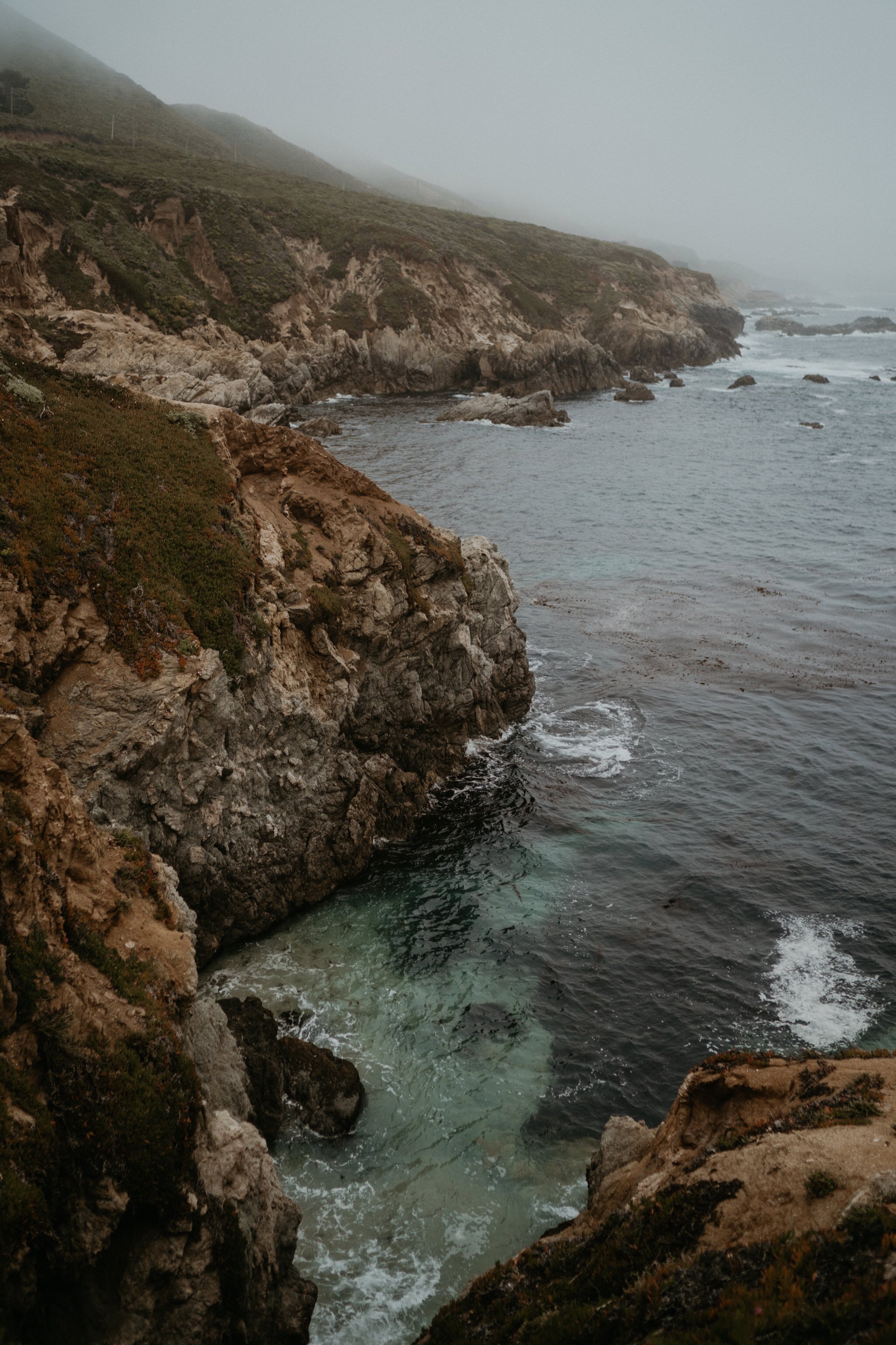 Moody and Foggy Big Sur Engagement Session