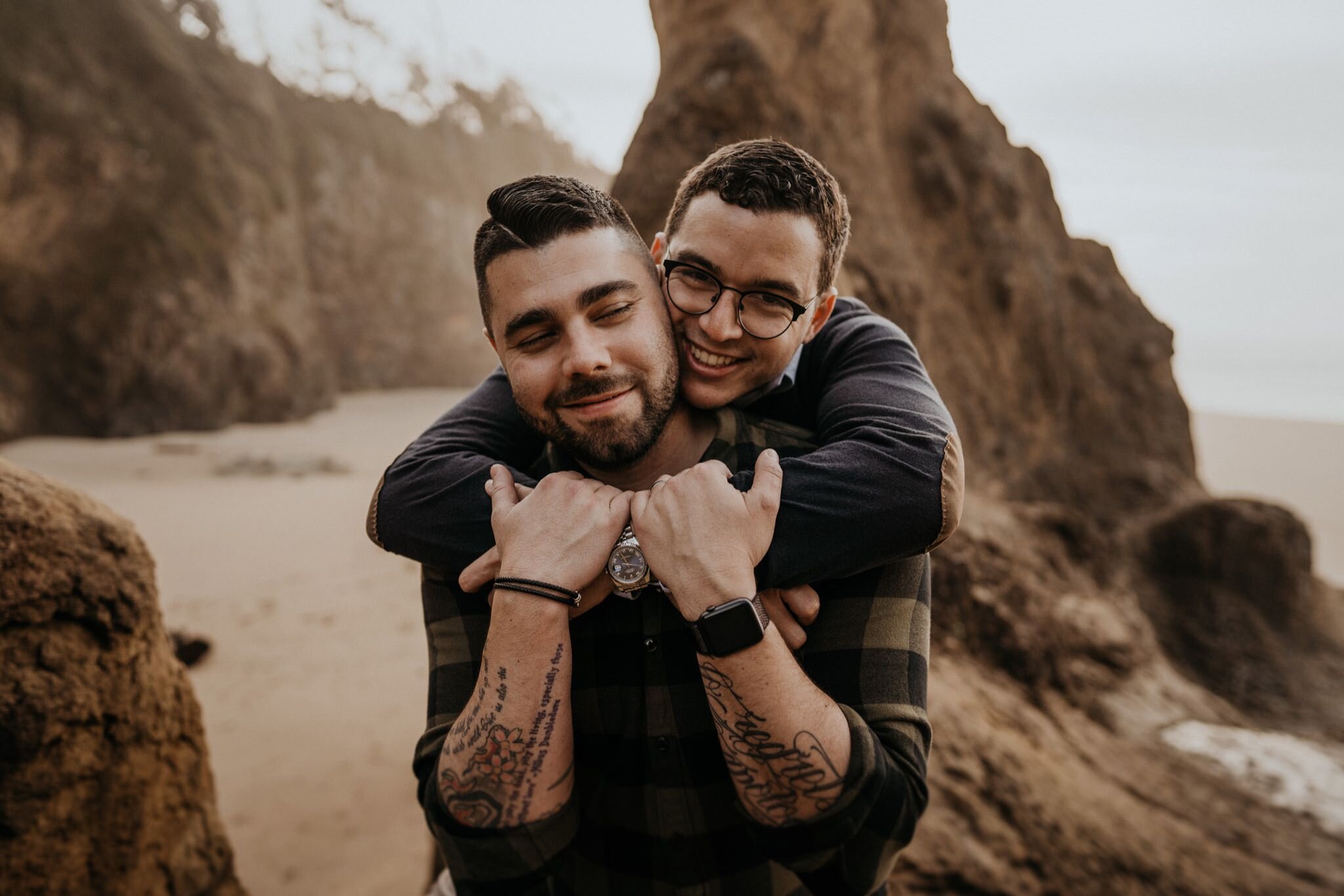 Oregon Coast Engagement Photos | Portland LGBTQ Elopement Photographer