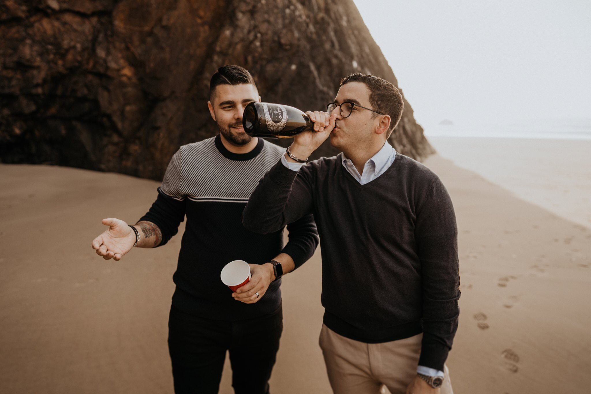 Oregon Coast Engagement Photos | Portland LGBTQ Elopement Photographer