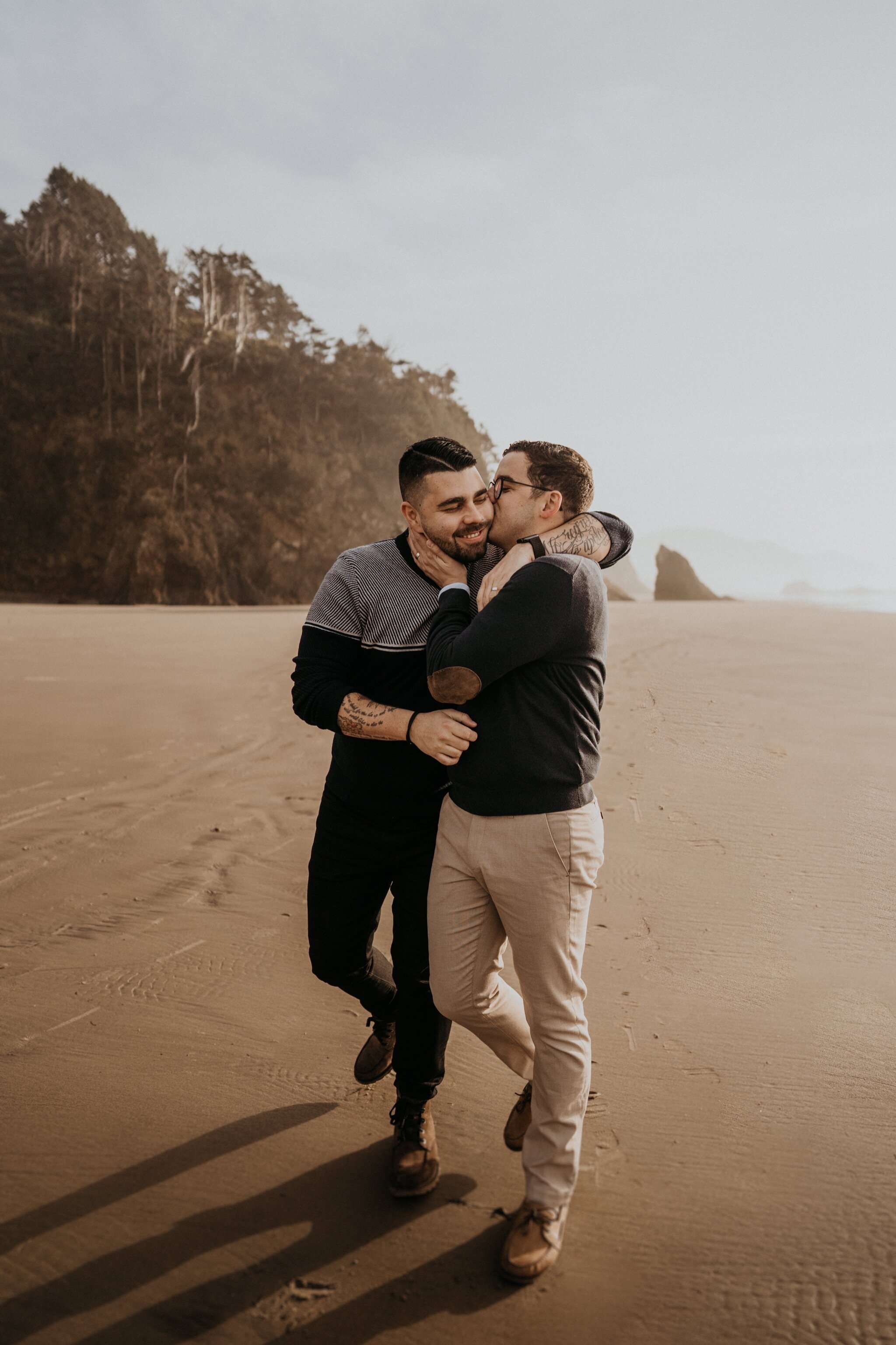 Oregon Coast Engagement Photos | Portland LGBTQ Elopement Photographer