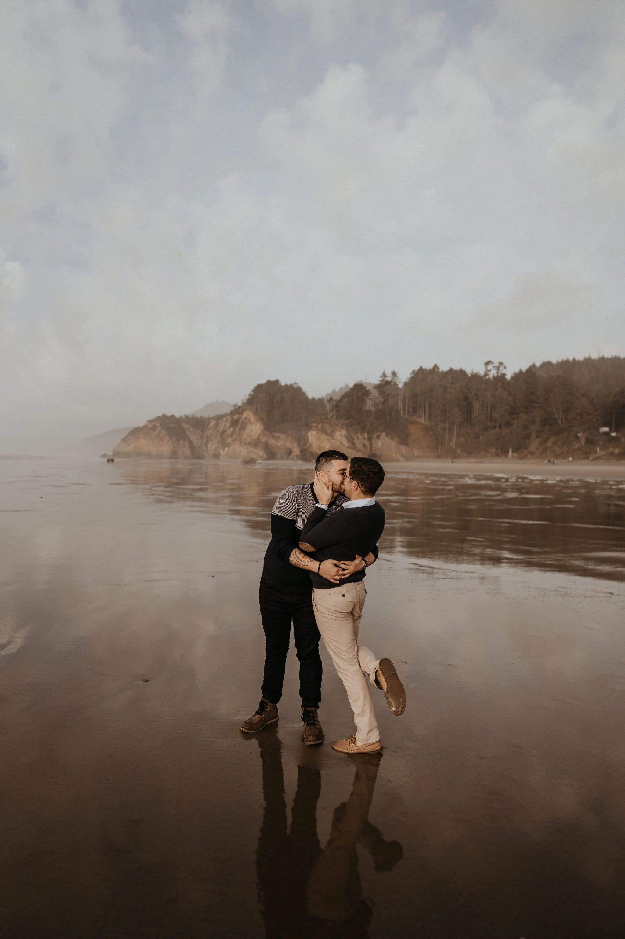 Oregon Coast Engagement Photos | Portland LGBTQ Elopement Photographer