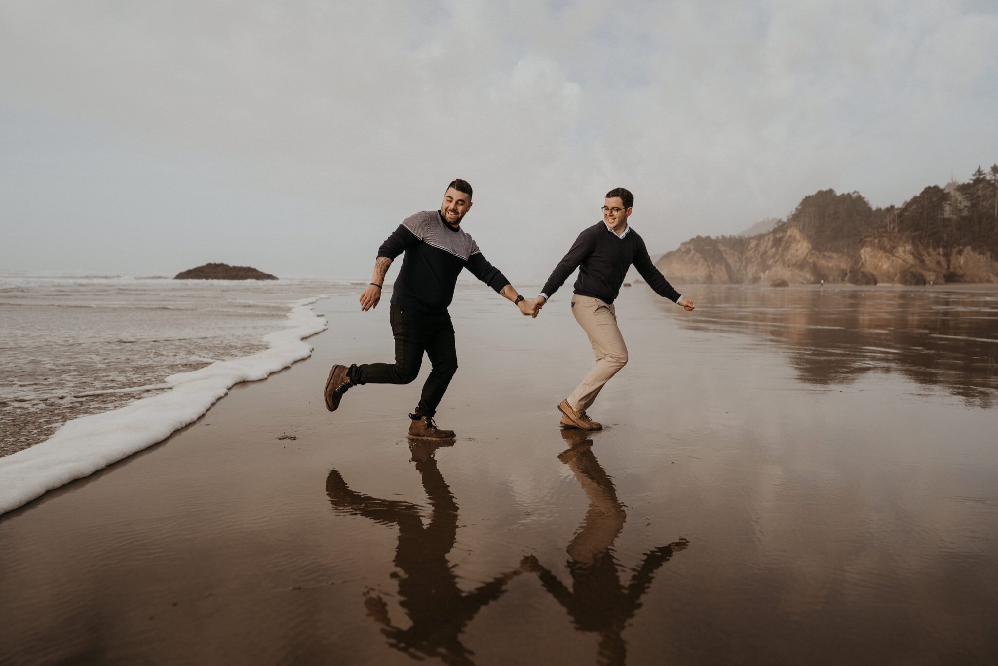 Oregon Coast Engagement Photos | Portland LGBTQ Elopement Photographer