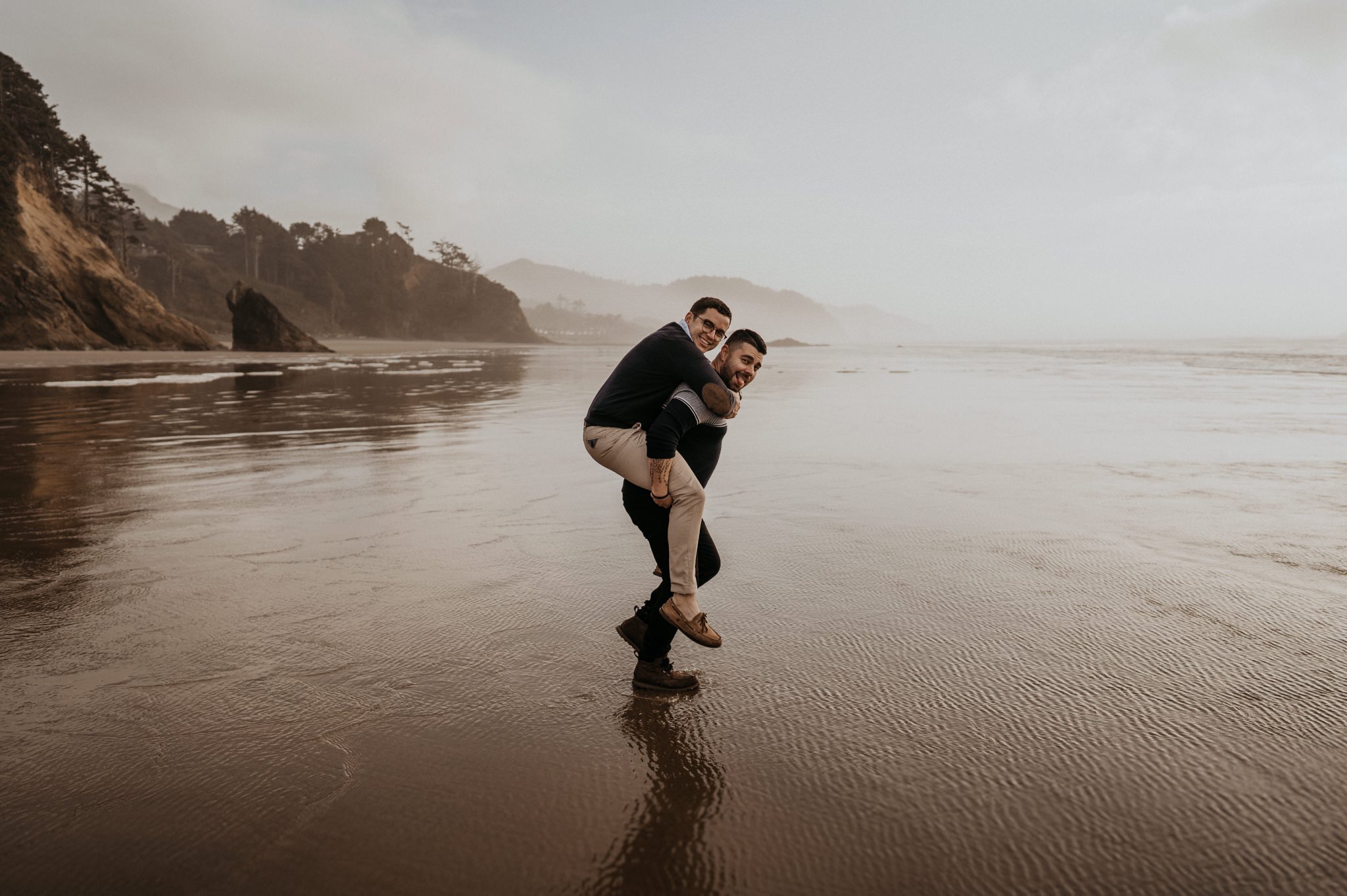 Oregon Coast Engagement Photos | Portland LGBTQ Elopement Photographer