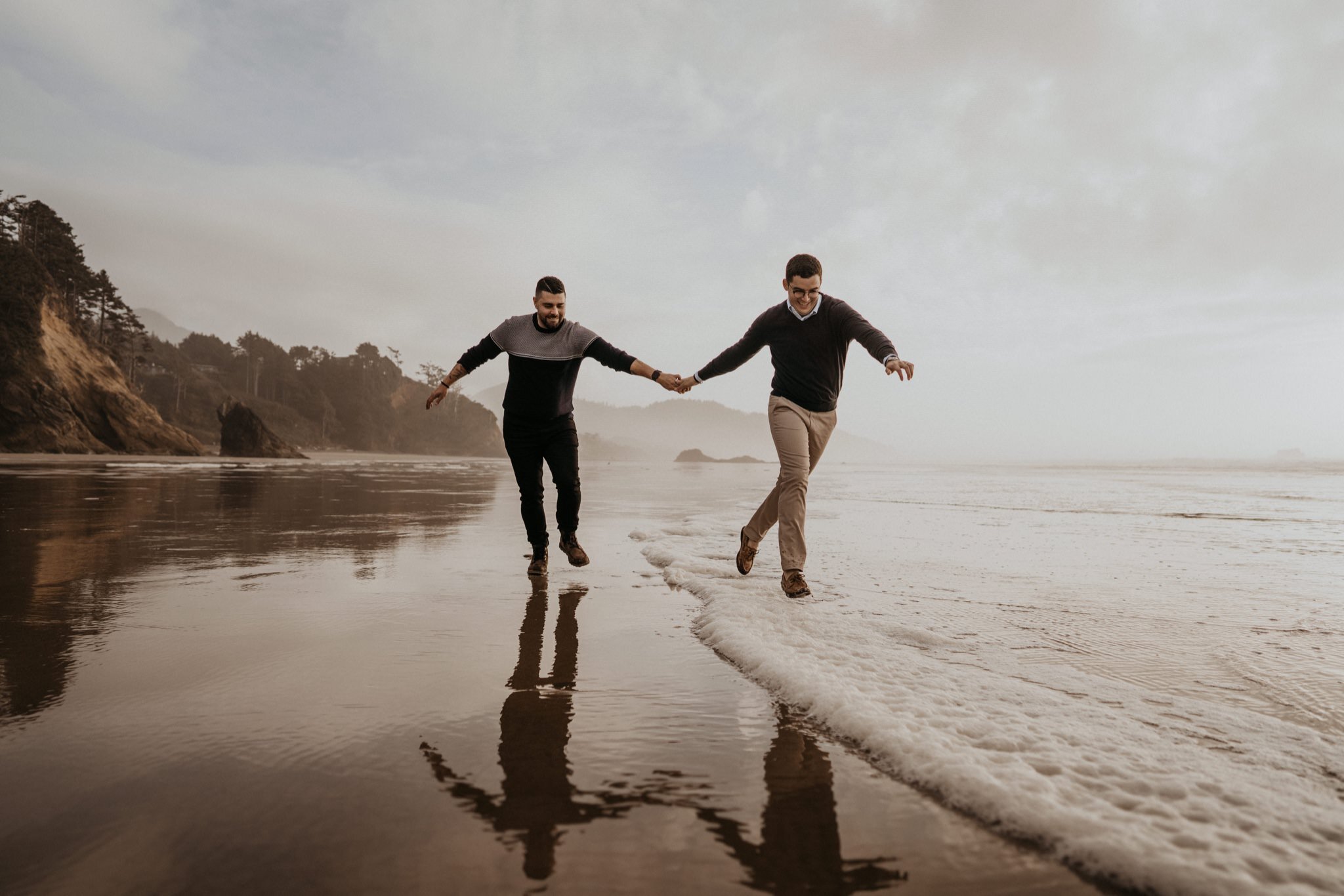 Oregon Coast Engagement Photos | Portland LGBTQ Elopement Photographer