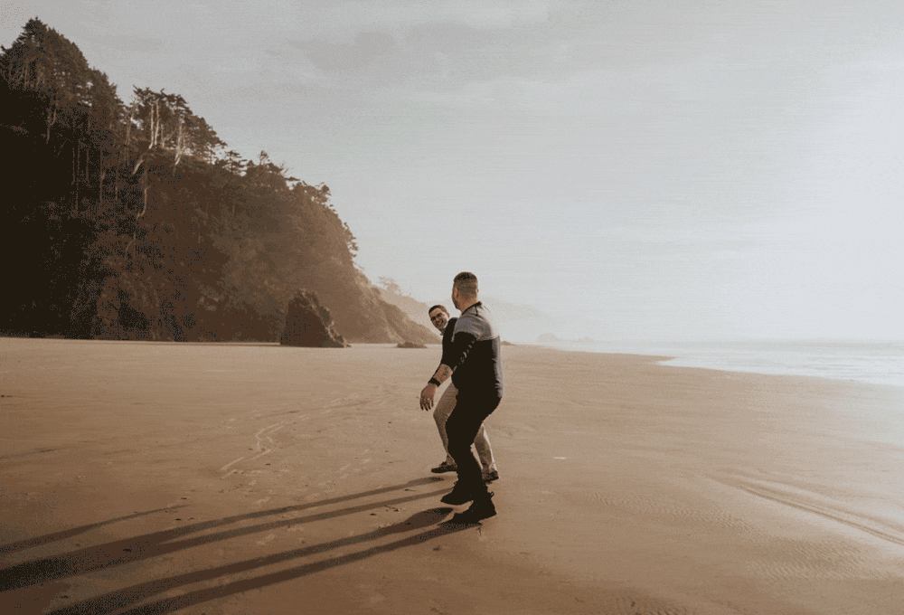 Oregon Coast Engagement Photos - LGBTQ Friendly Wedding Photographer Portland Oregon