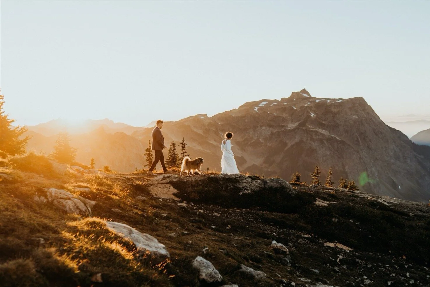 Beautiful, elegant elopement and wedding dresses for adventurous brides