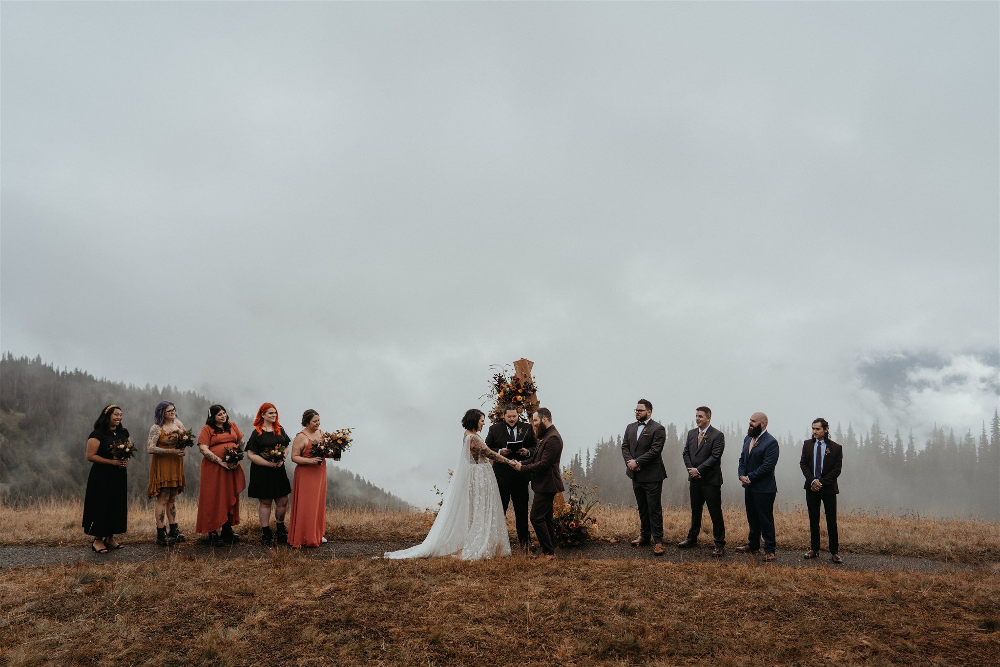 Hurricane Ridge Olympic National Park Intimate Wedding during COVID \ Hurricane Ridge Elopement