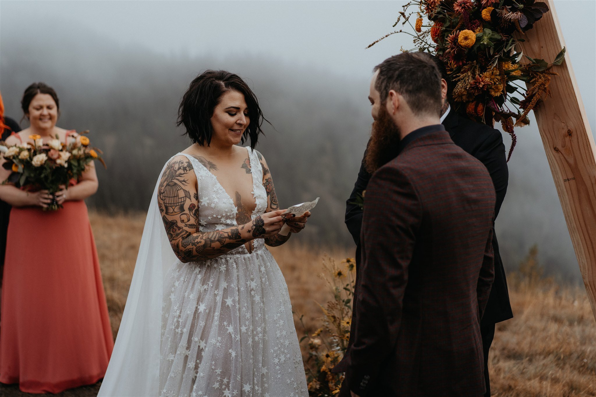 Hurricane Ridge Olympic National Park Intimate Wedding during COVID