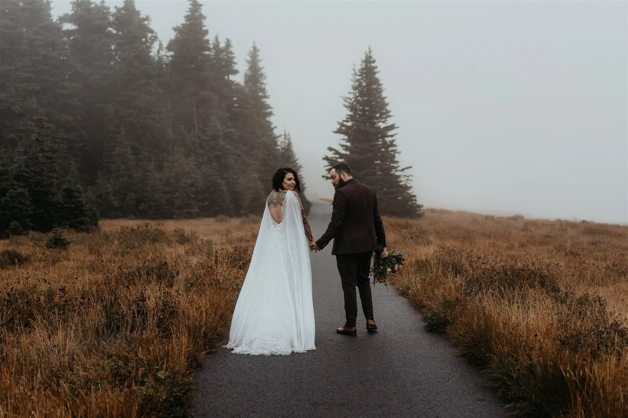 Hurricane Ridge Olympic National Park Intimate Wedding during COVID