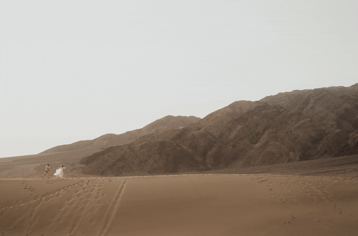 Desert adventure elopement in Death Valley National Park