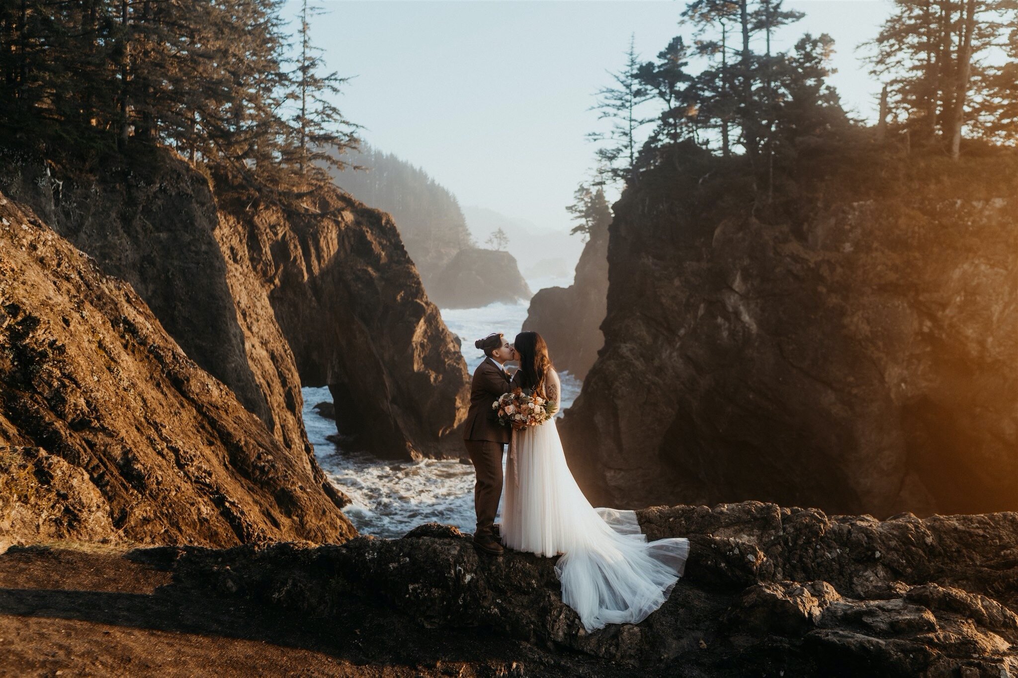 LGBTQ+ Coastal Adventure Elopement