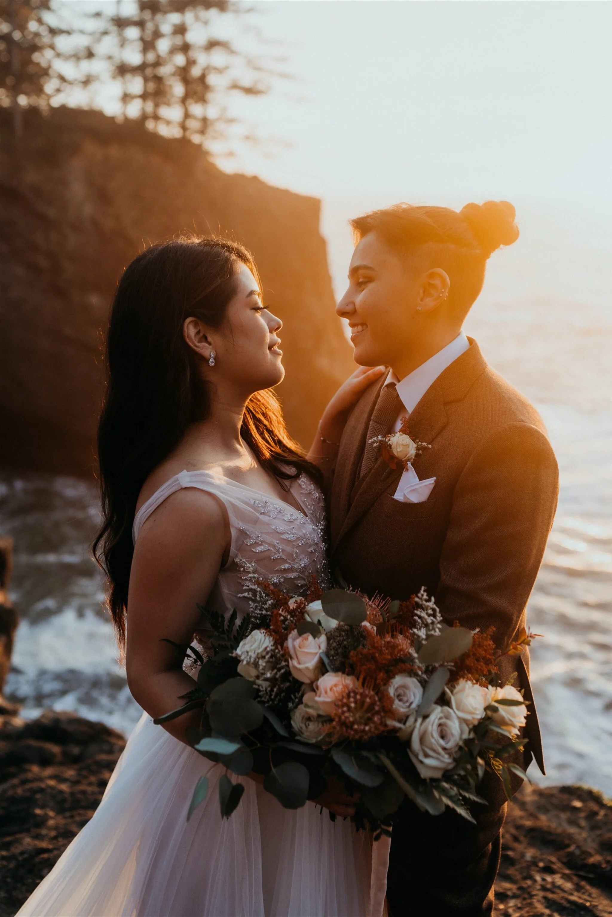 LGBTQ+ Coastal Adventure Elopement