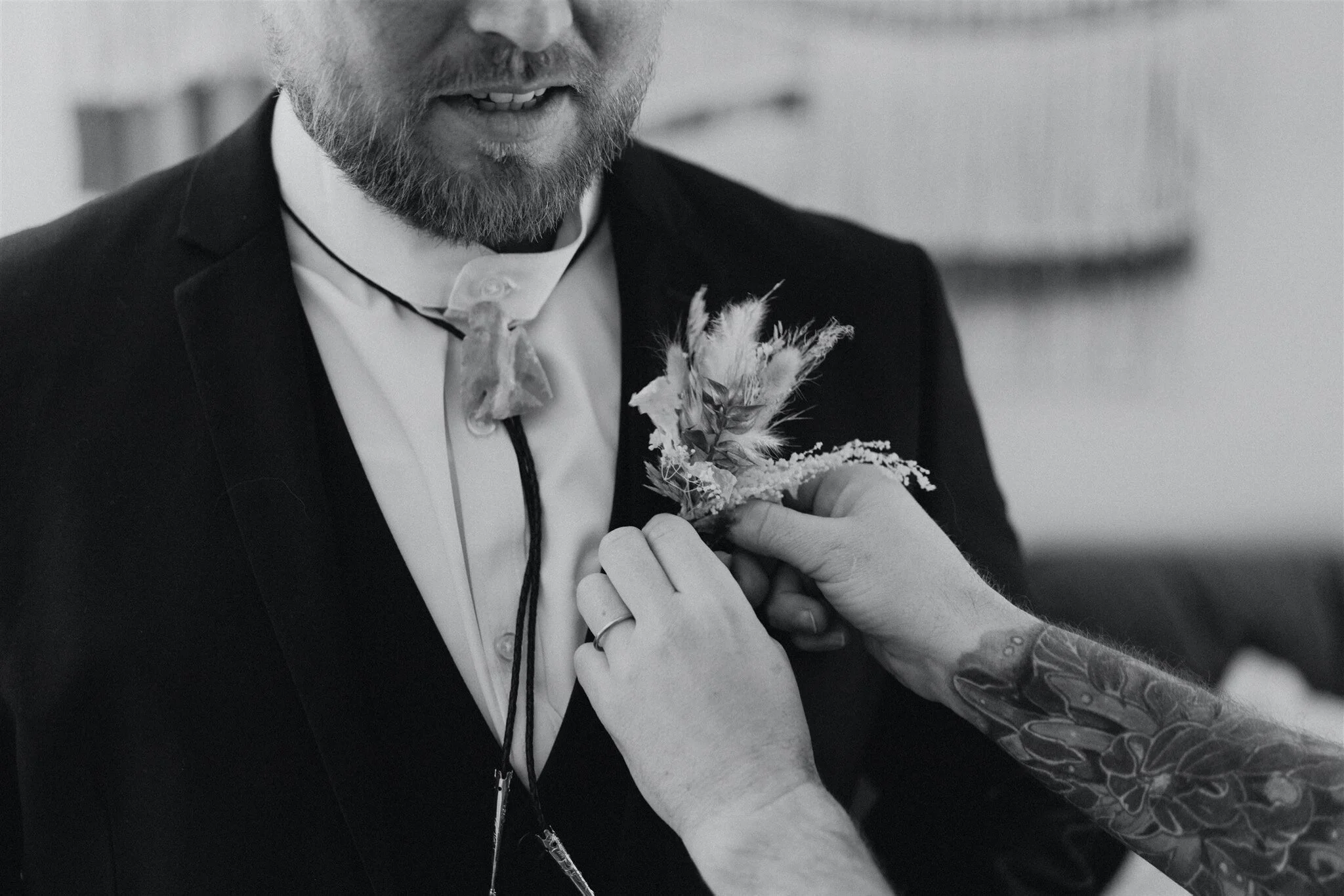 Boho Bride and Groom Outfits
