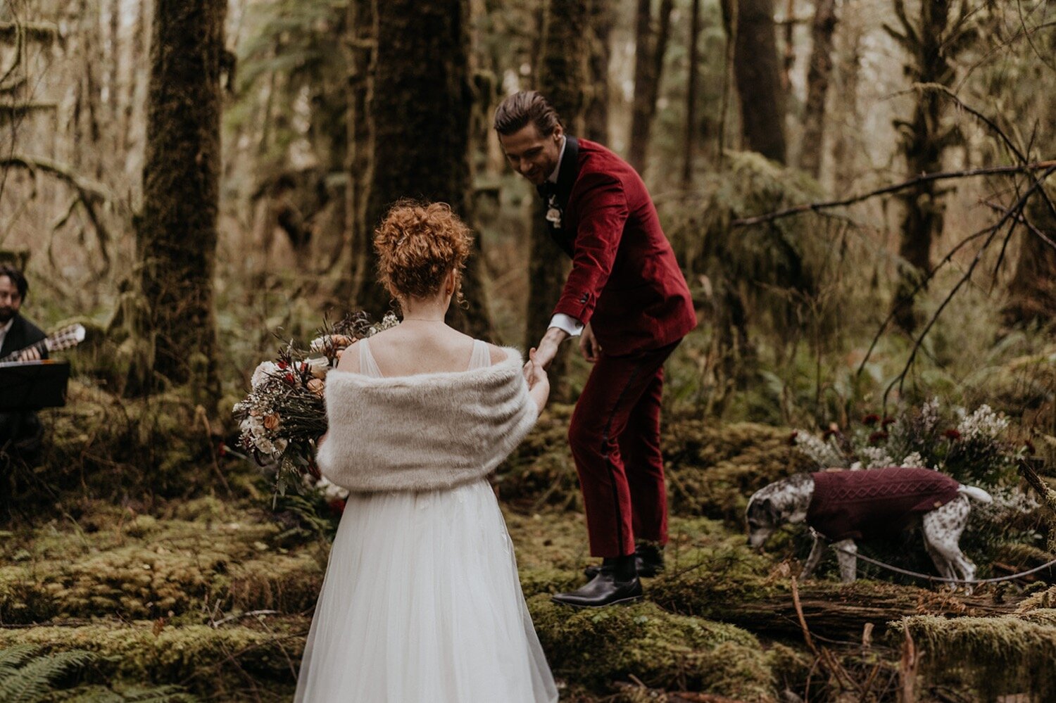 Olympic National Park Rainforest Elopement