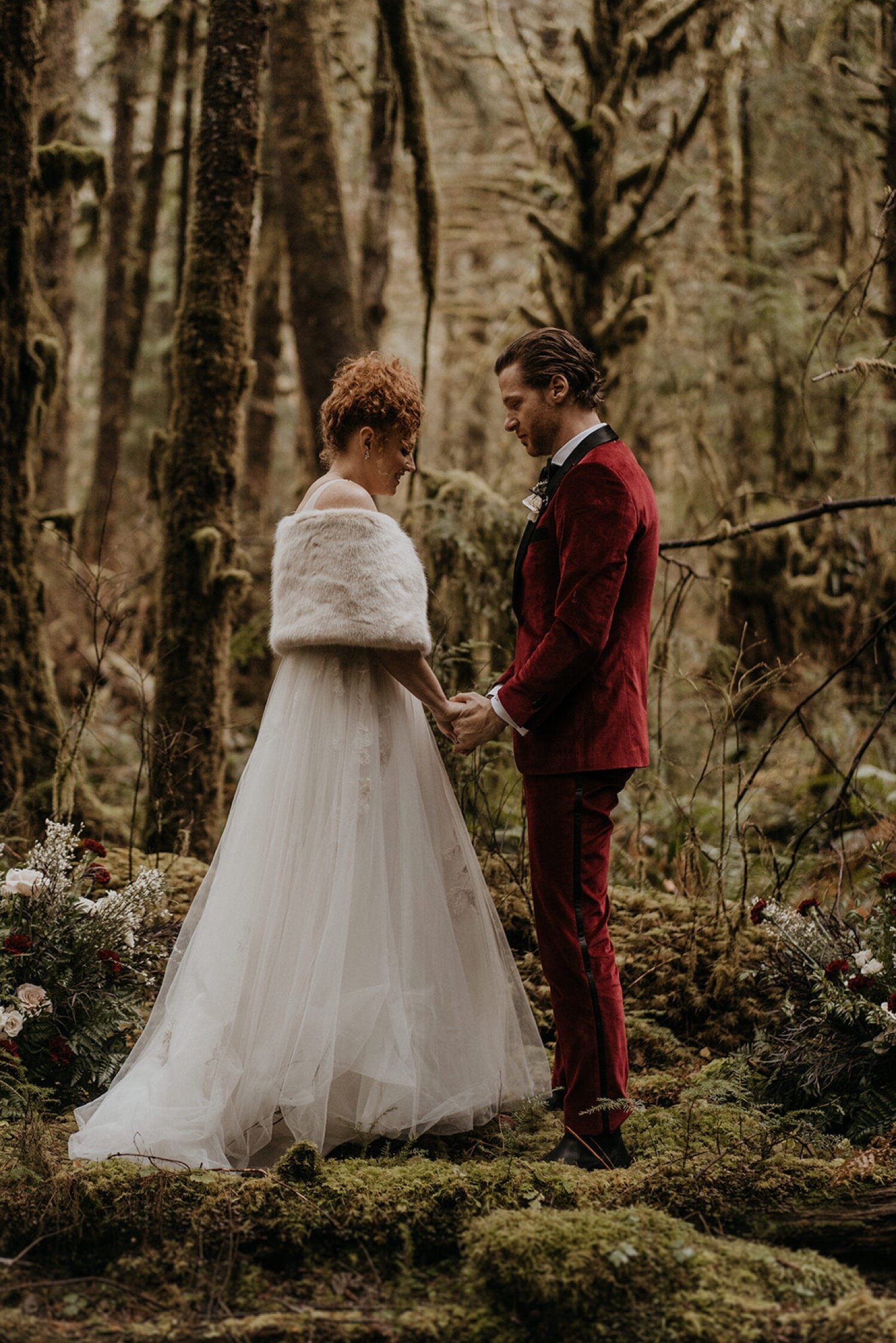 Washington Winter Rainforest Elopement