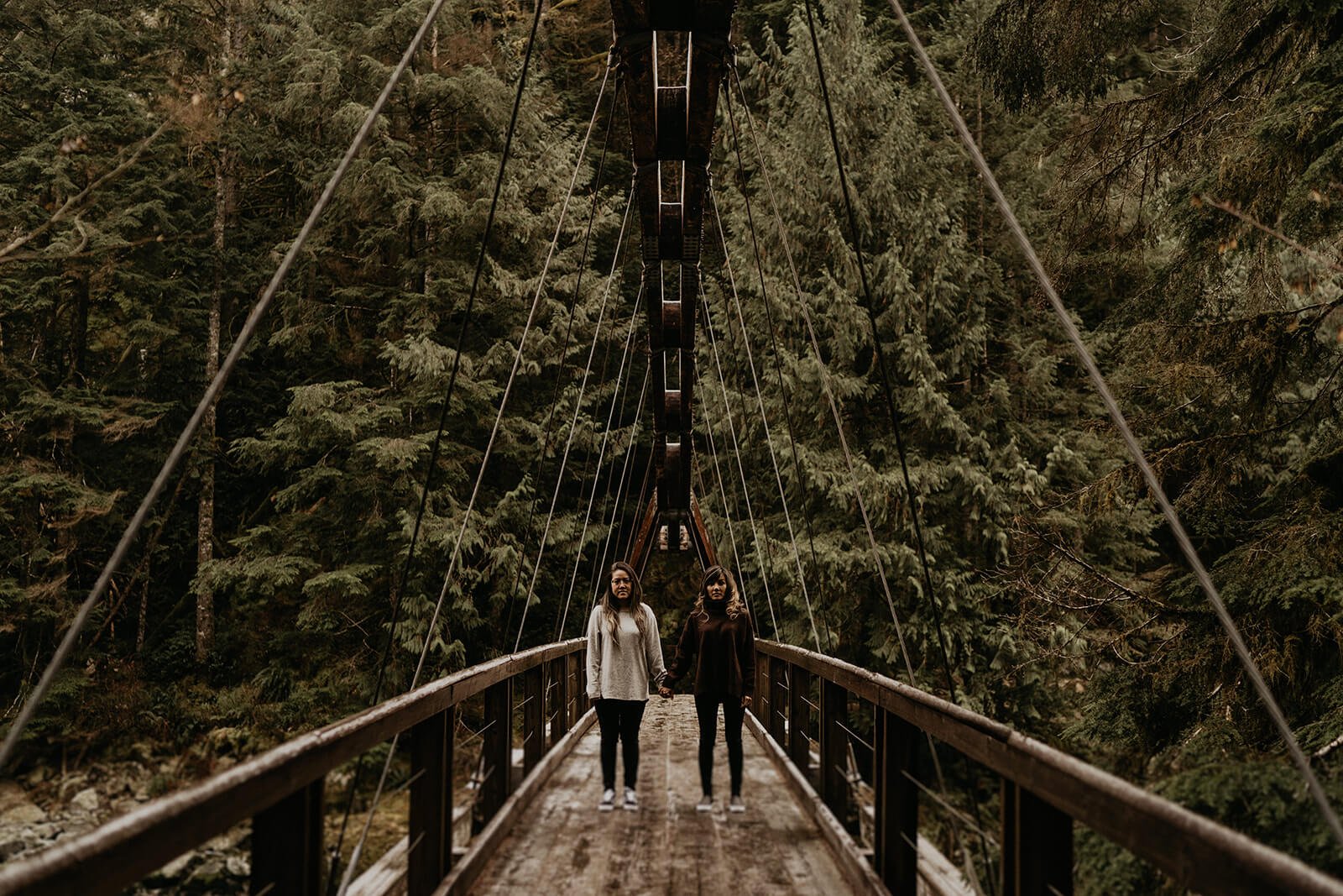 Lesbian engagement at Gold Creek Pond