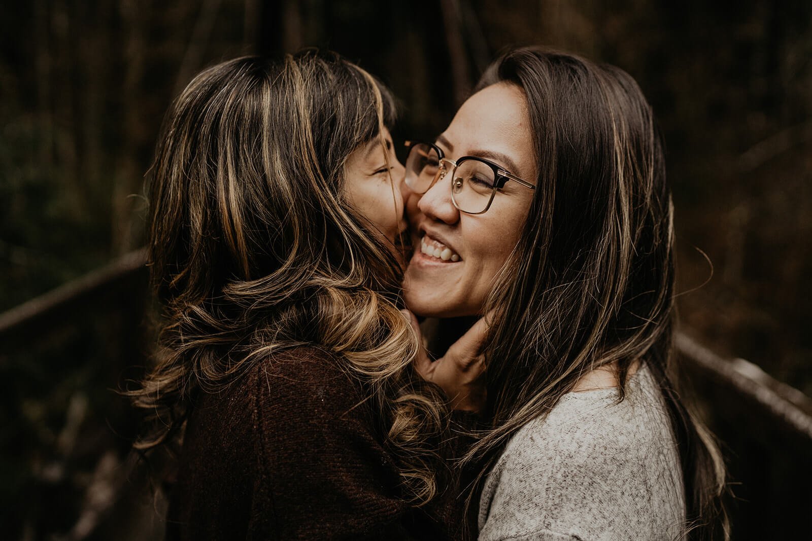 Lesbian engagement at Gold Creek Pond