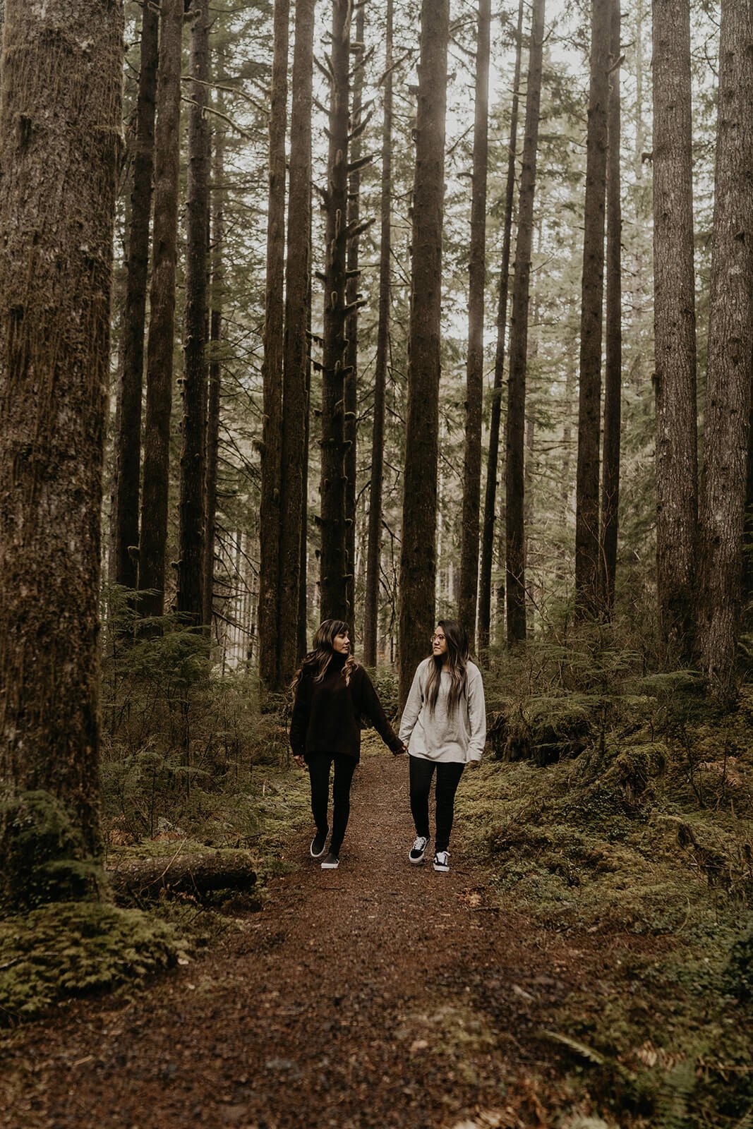 Lesbian engagement at Gold Creek Pond