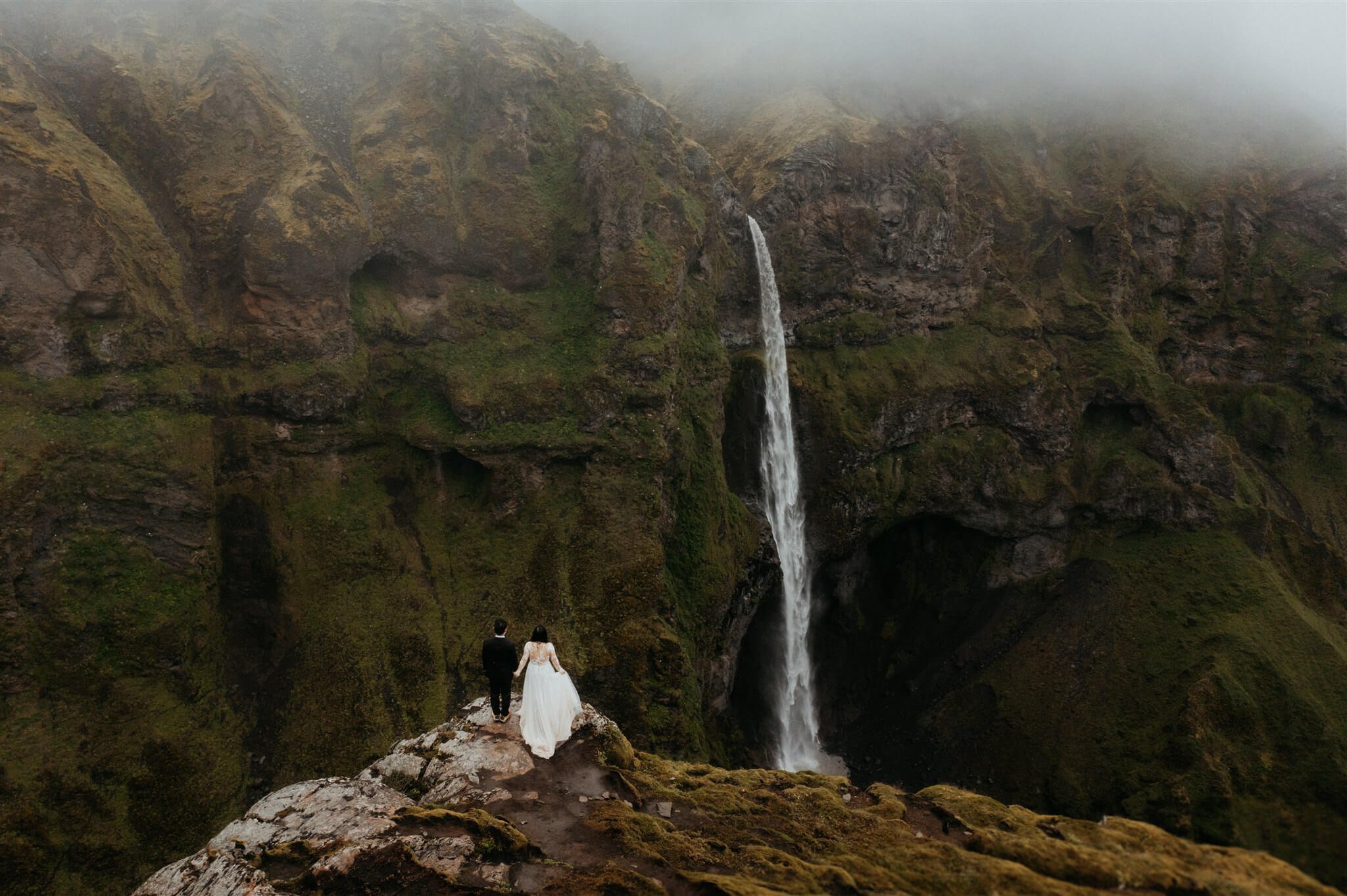 Couple portraits at Iceland elopement