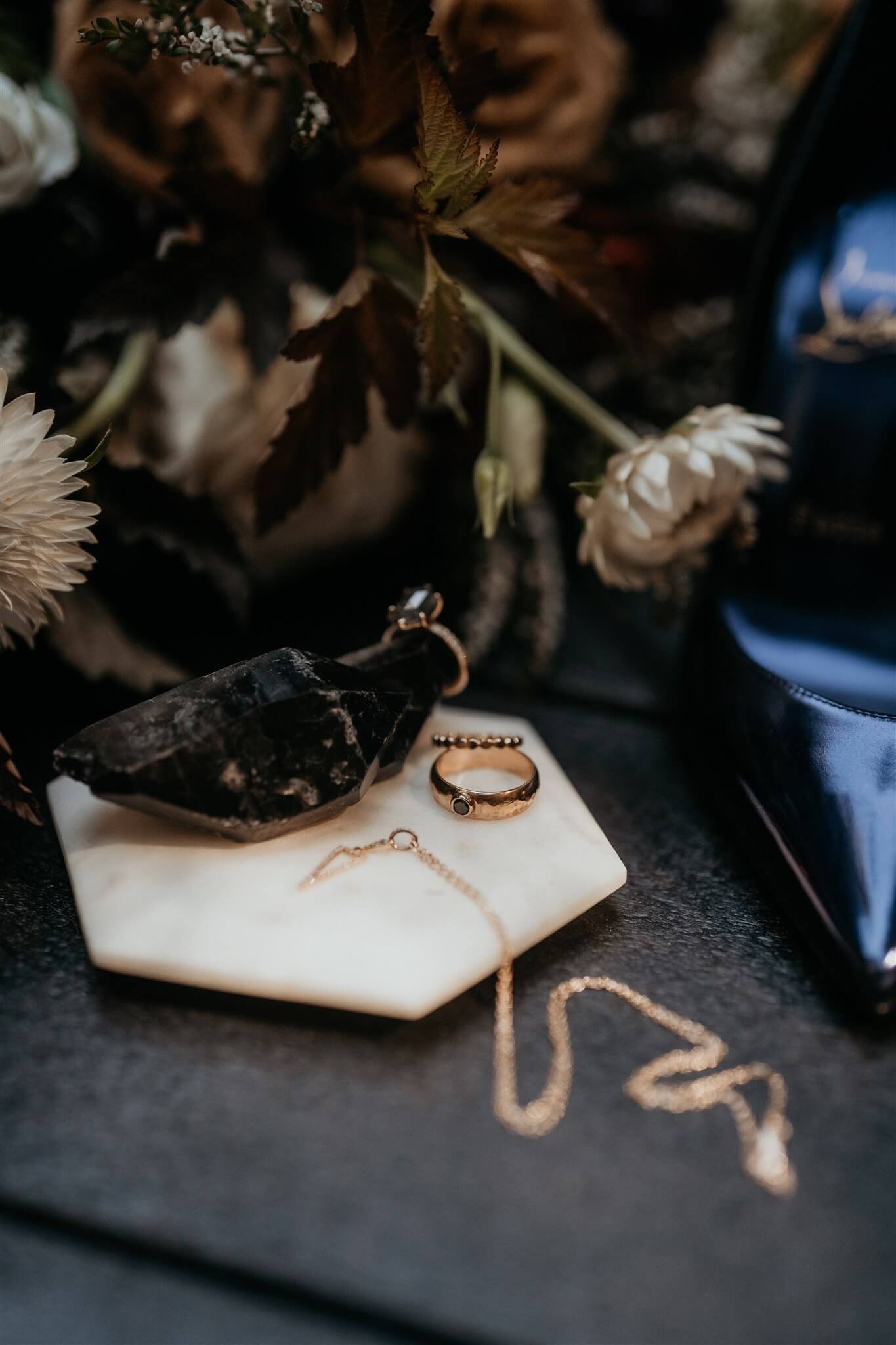 designer wedding details for adventure elopement at Mt Baker