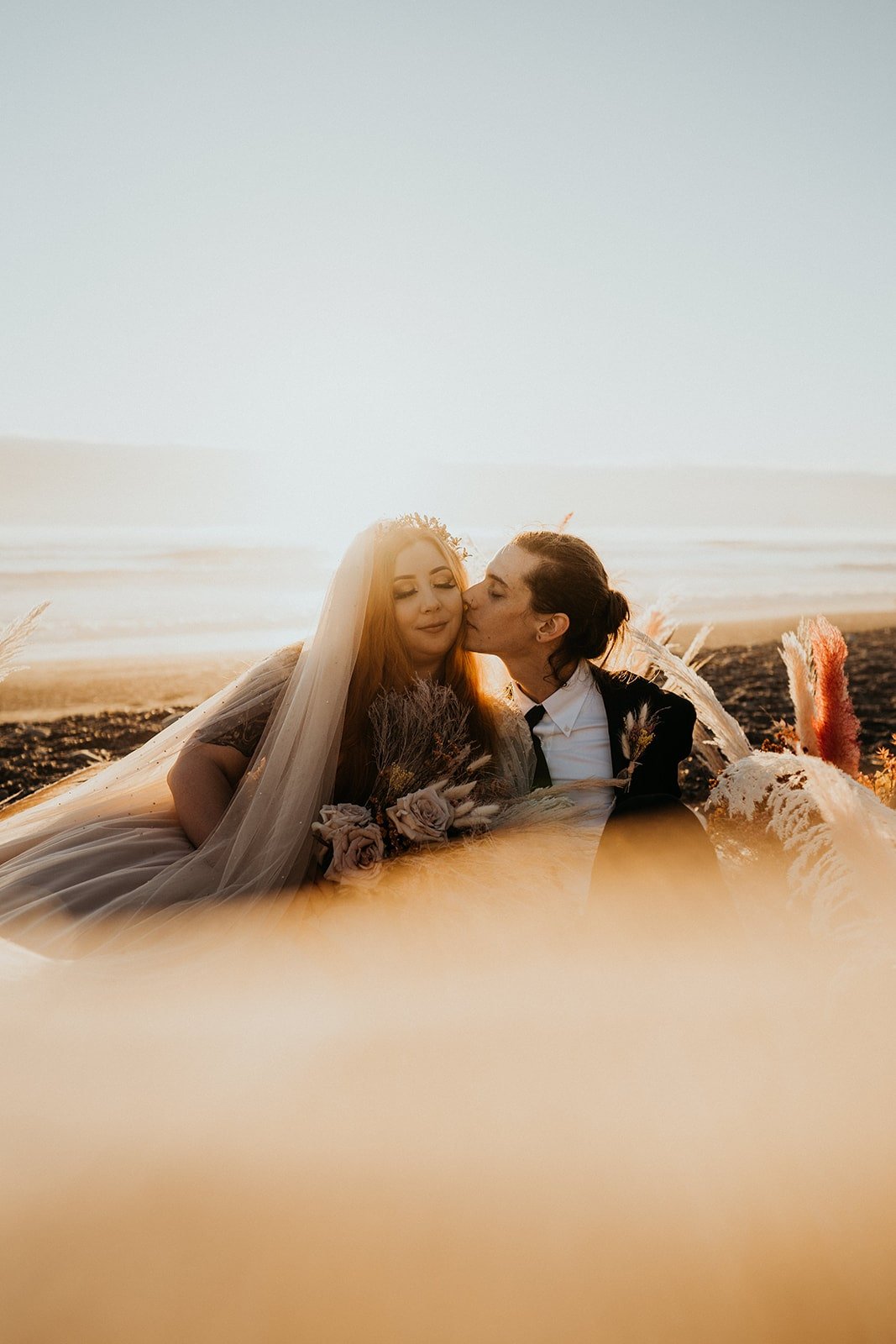 Sunset portraits on the beach at Rialto Beach