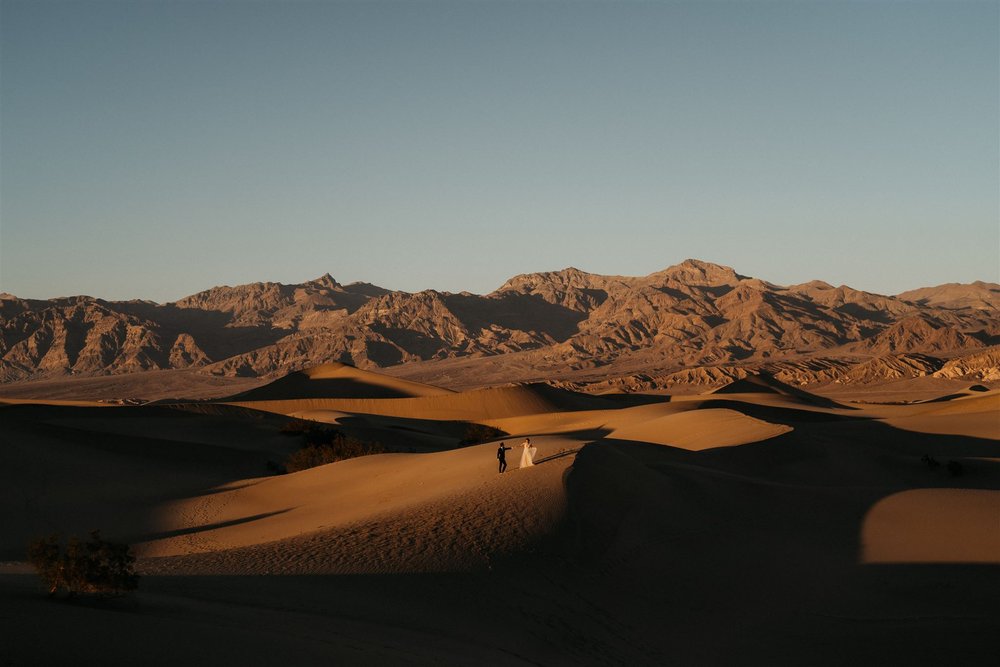 Desert elopement photos in Death Valley California