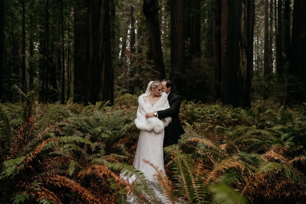 California elopement photos at Redwoods National Park