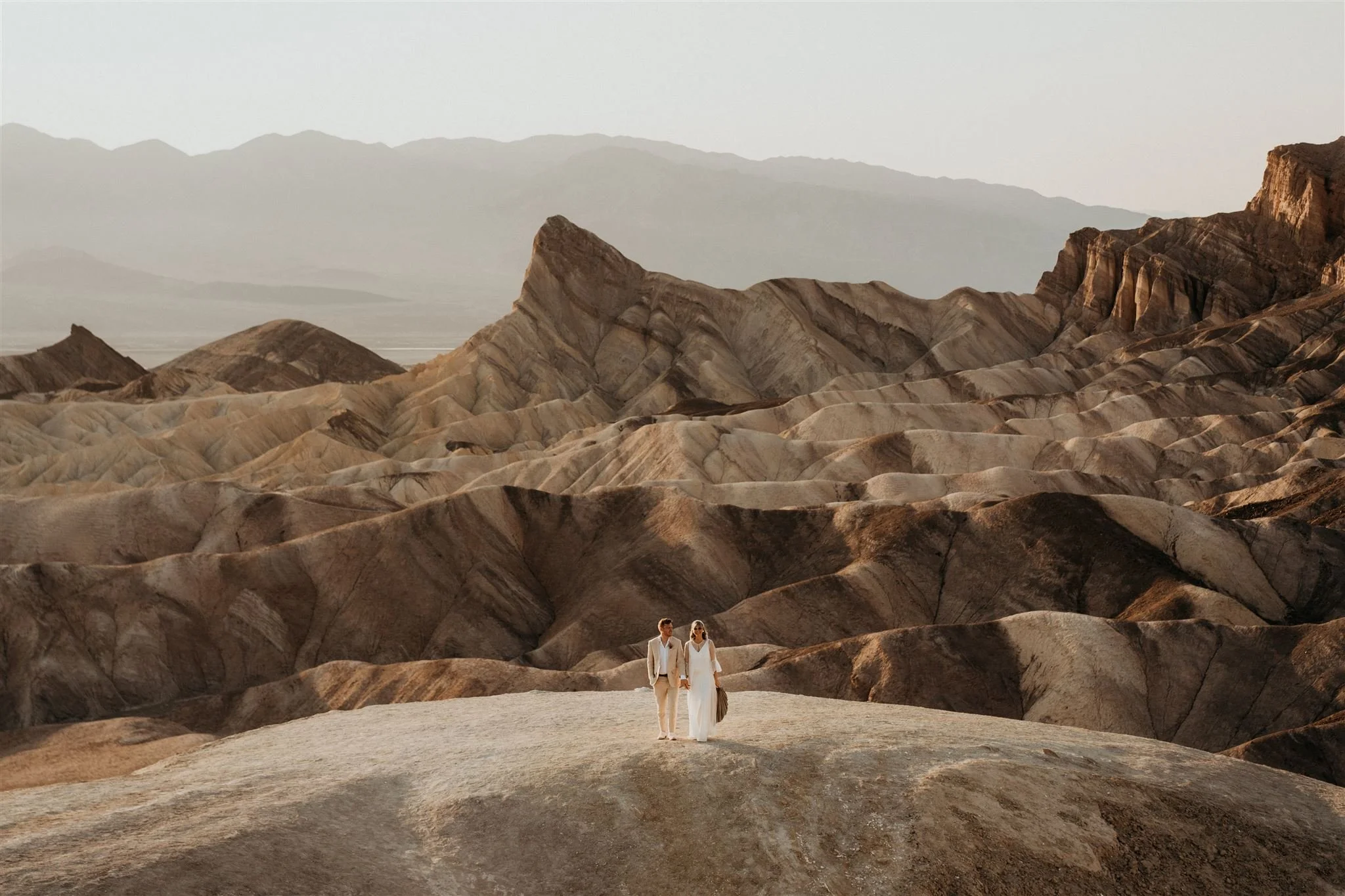 Bride and groom couple portraits at Death Valley National Park