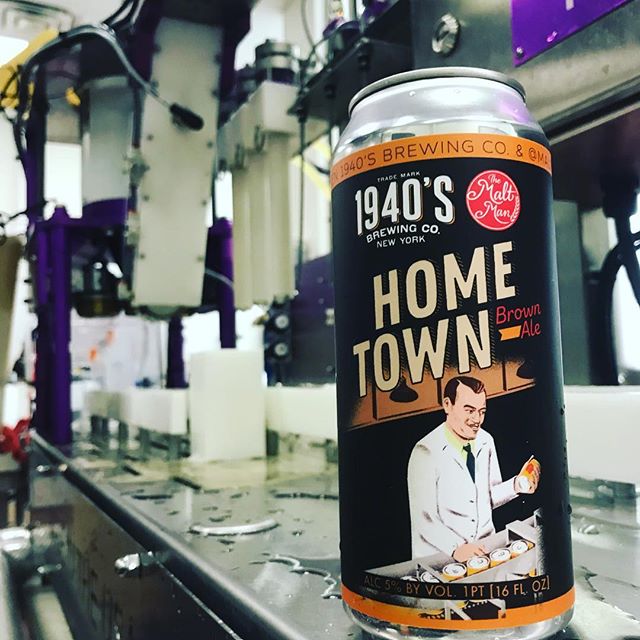 Check it! Home Town Brown Ale, a collab between The Malt Man and @1940sbrewingco.  Can release party this Friday 11/24 at the 1940&rsquo;s tap room.  All are welcome 🍺🍺🍺