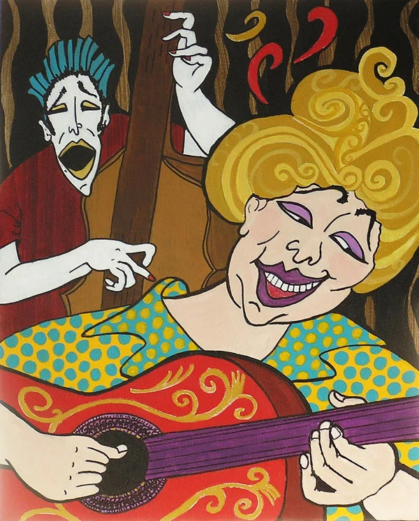Into the Groove <br> 20"x16" Acrylic on Canvas