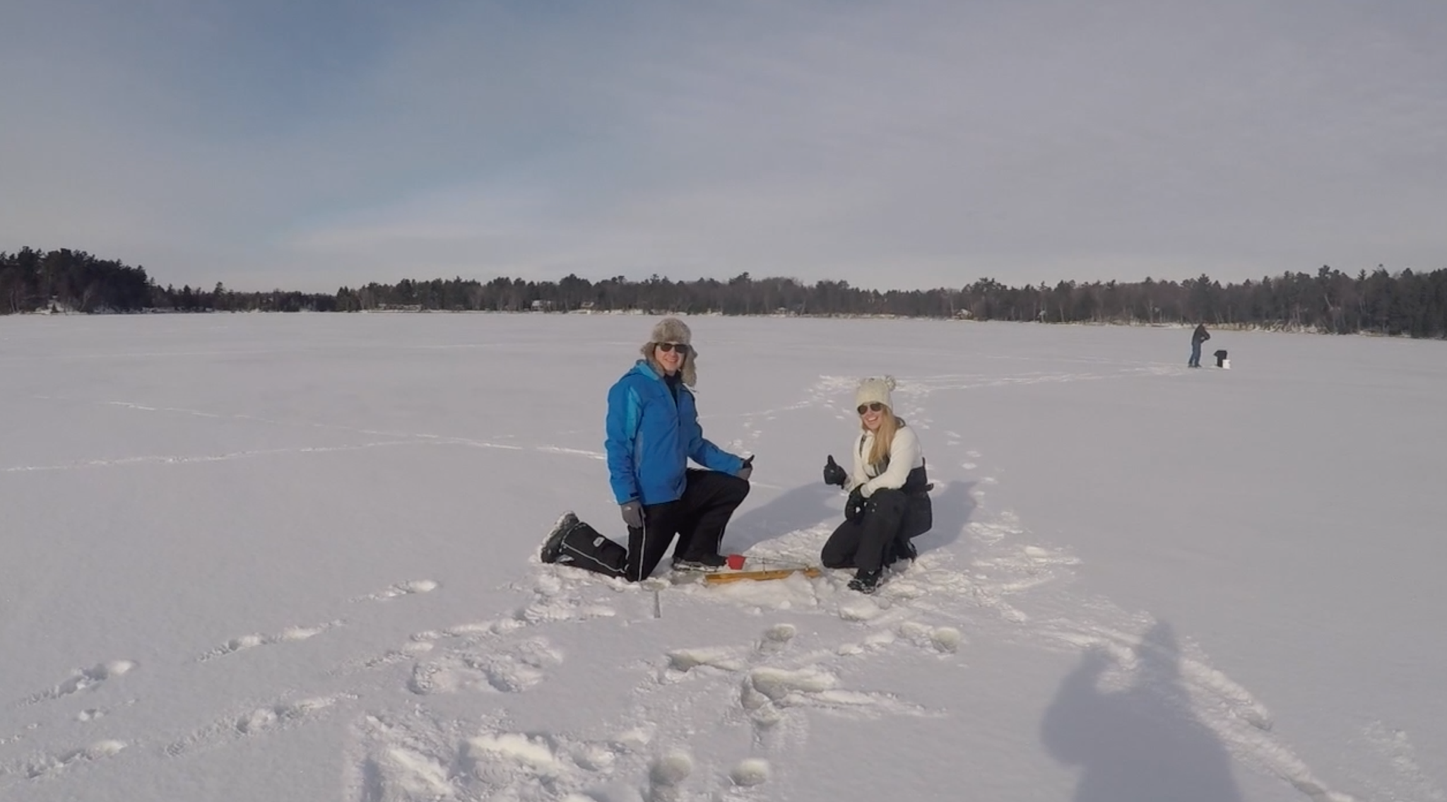 Ice Fishing in Little St. Germain